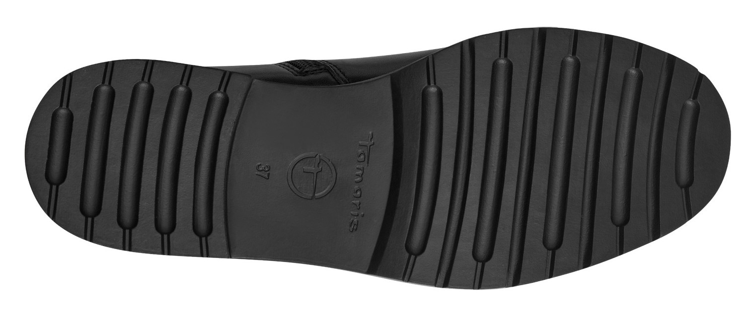 Tamaris Chelseaboots, Blockabsatz, Businessschuh, Stiefelette mit bequemem Stretcheinsatz