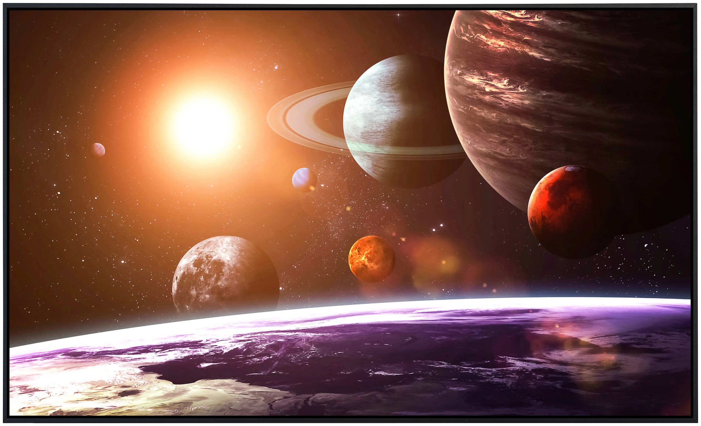 Papermoon Infrarotheizung »Universum mit Planeten«, sehr angenehme Strahlungswärme