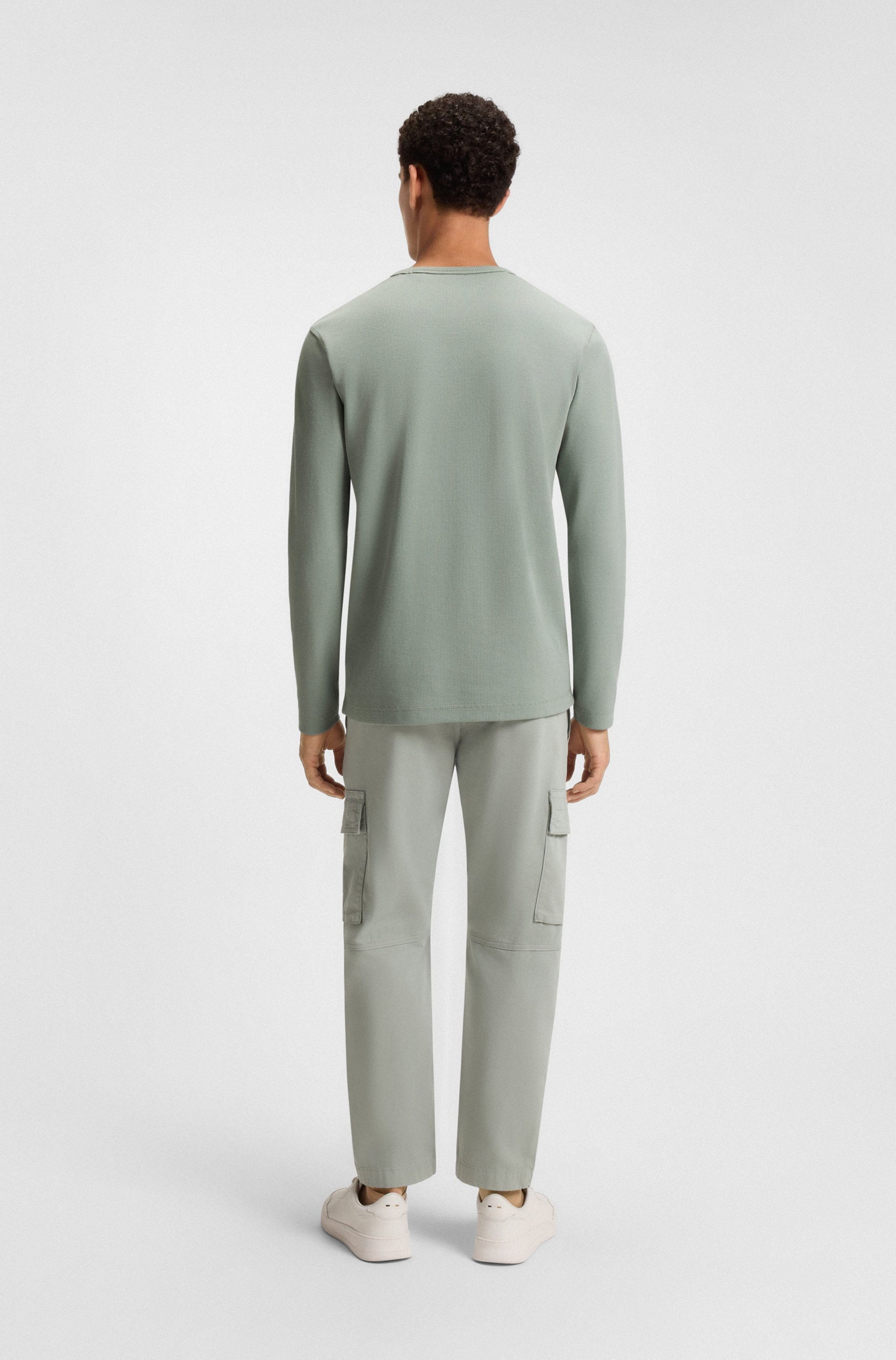 BOSS ORANGE Langarmshirt »Tempesto«, mit BOSS-Stickerei