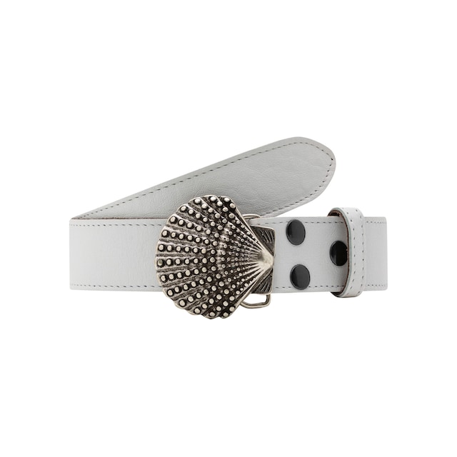 RETTUNGSRING by showroom 019° Ledergürtel, mit austauschbarer Schließe  »Muschel Nieten Silber« online kaufen