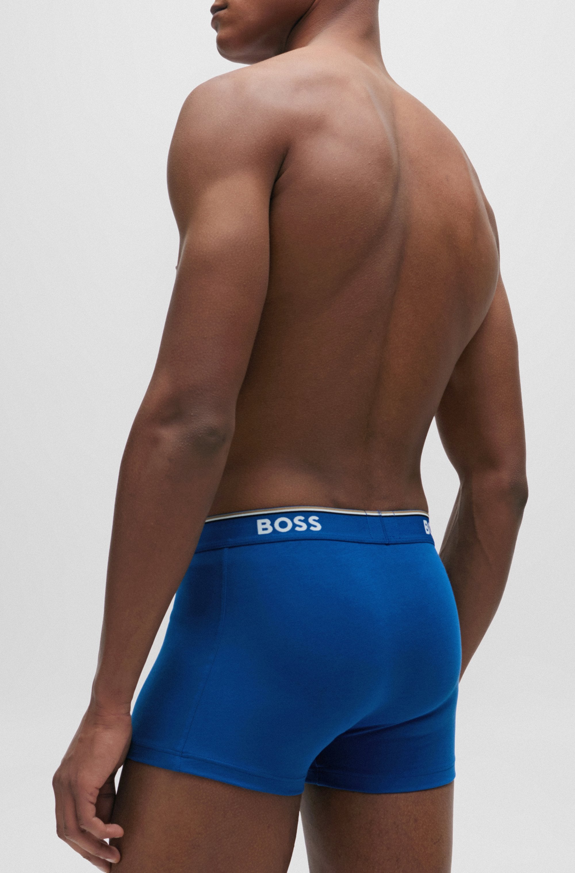 BOSS Boxer »TRUNK 3 PACK«, (3 St.), BOSS Schriftzug auf dem Bund