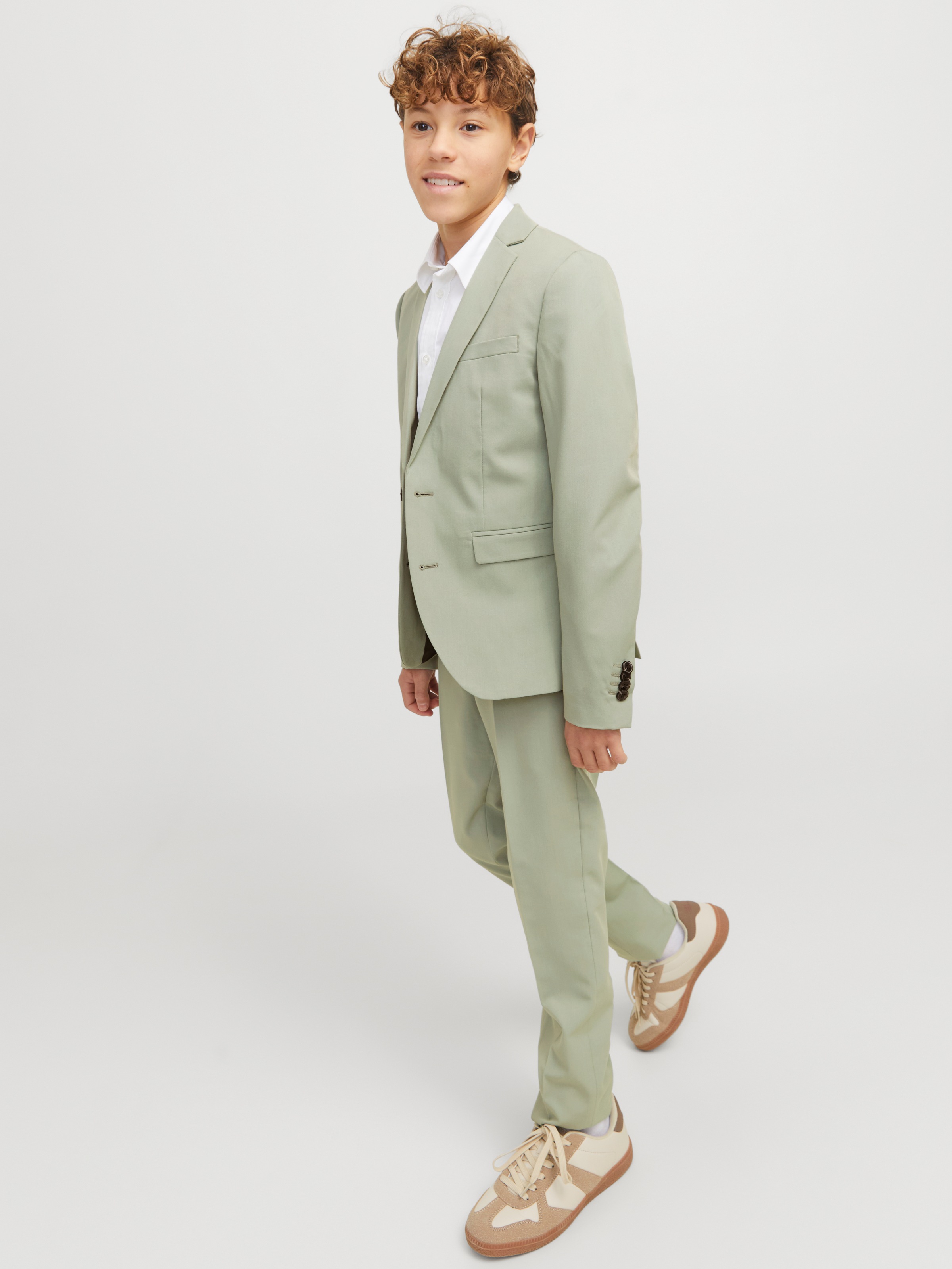 Jack & Jones Junior Anzughose »JPRSOLAR elastisch, pflegeleicht, komfortabel«, unifarben, modisch, slim fit, Web
