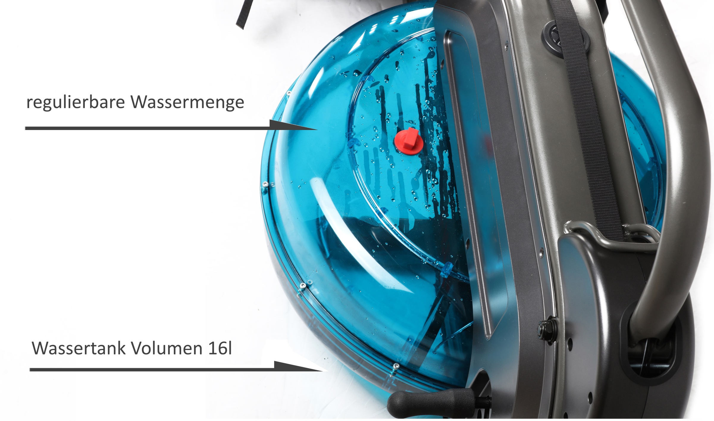 body coach Ruderzugmaschine »ROWER DELUXE Wasserwiderstand & 5fach verstellbarer Zugwiderstand«, Rudermaschine, 5 Widerstandsstufen, Wasserwiderstand