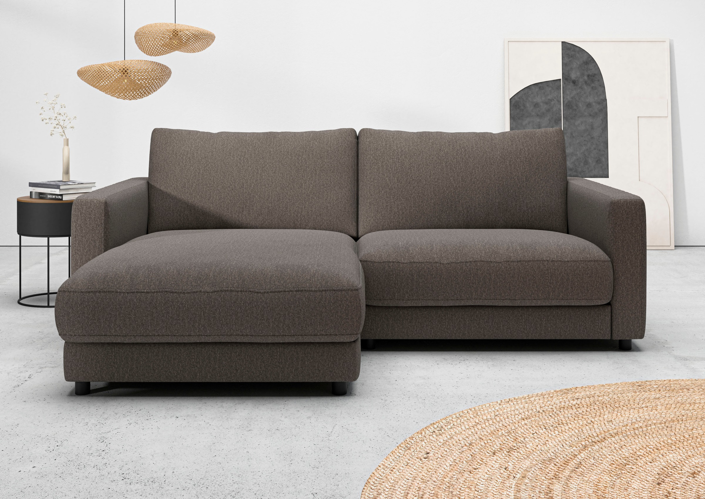 Home affaire Ecksofa »Ecksofa Jiro, L-Form, große Sitztiefe, Breite 226 cm« günstig online kaufen