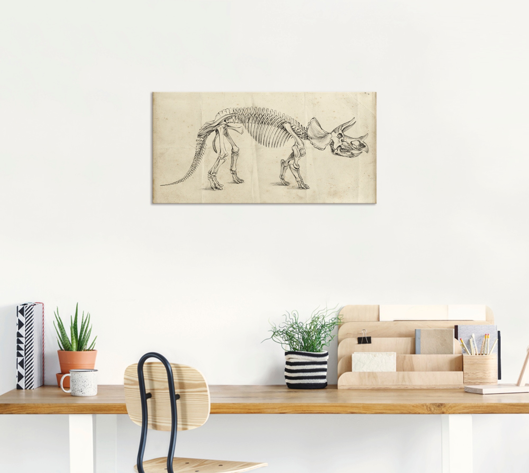 Artland Wandbild »Dinosauria Lehre II«, Dinosaurier, (1 St.), als Alubild, Outdoorbild, Poster in verschied. Größen