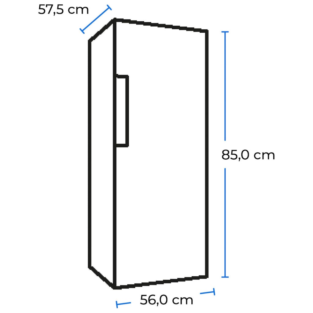 exquisit Gefrierschrank »GS81-H-010E«, 84,5 cm hoch, 56 cm breit