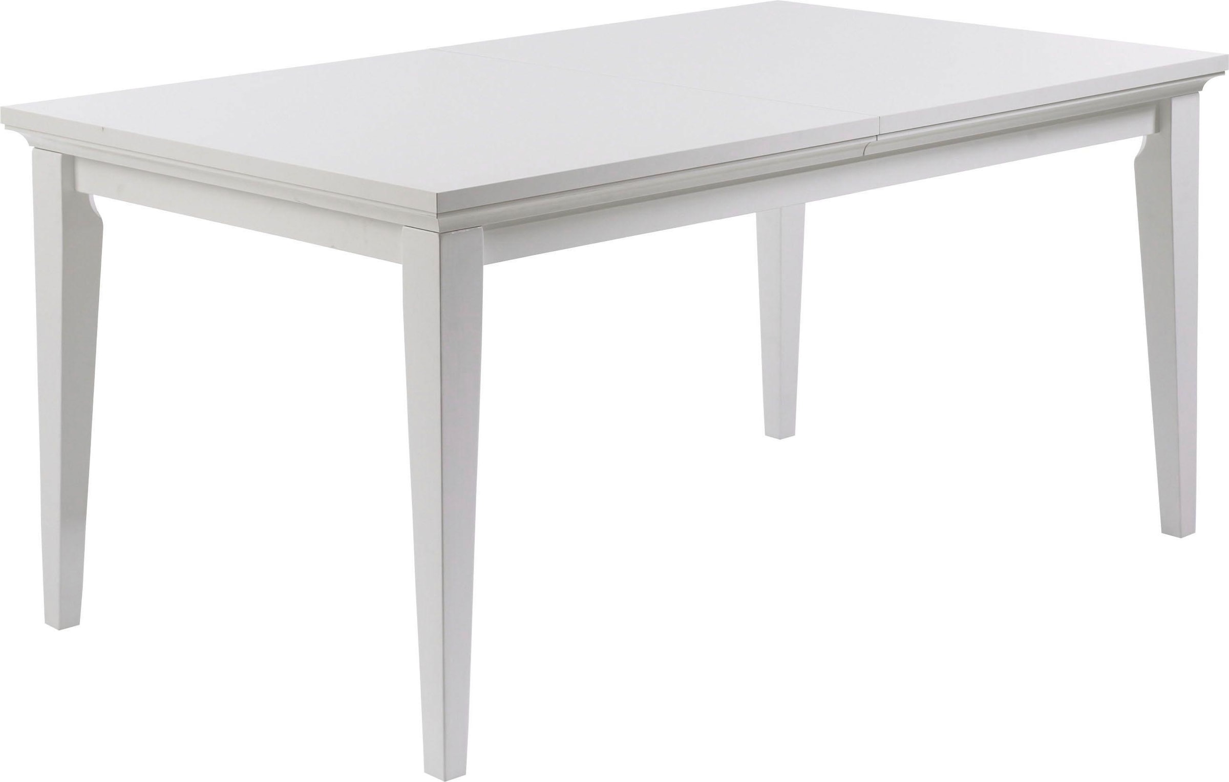 Home affaire Esstisch »Paris«, Holzoptik, verlängerbar durch extra Ansteckplatten, Breite 180 cm