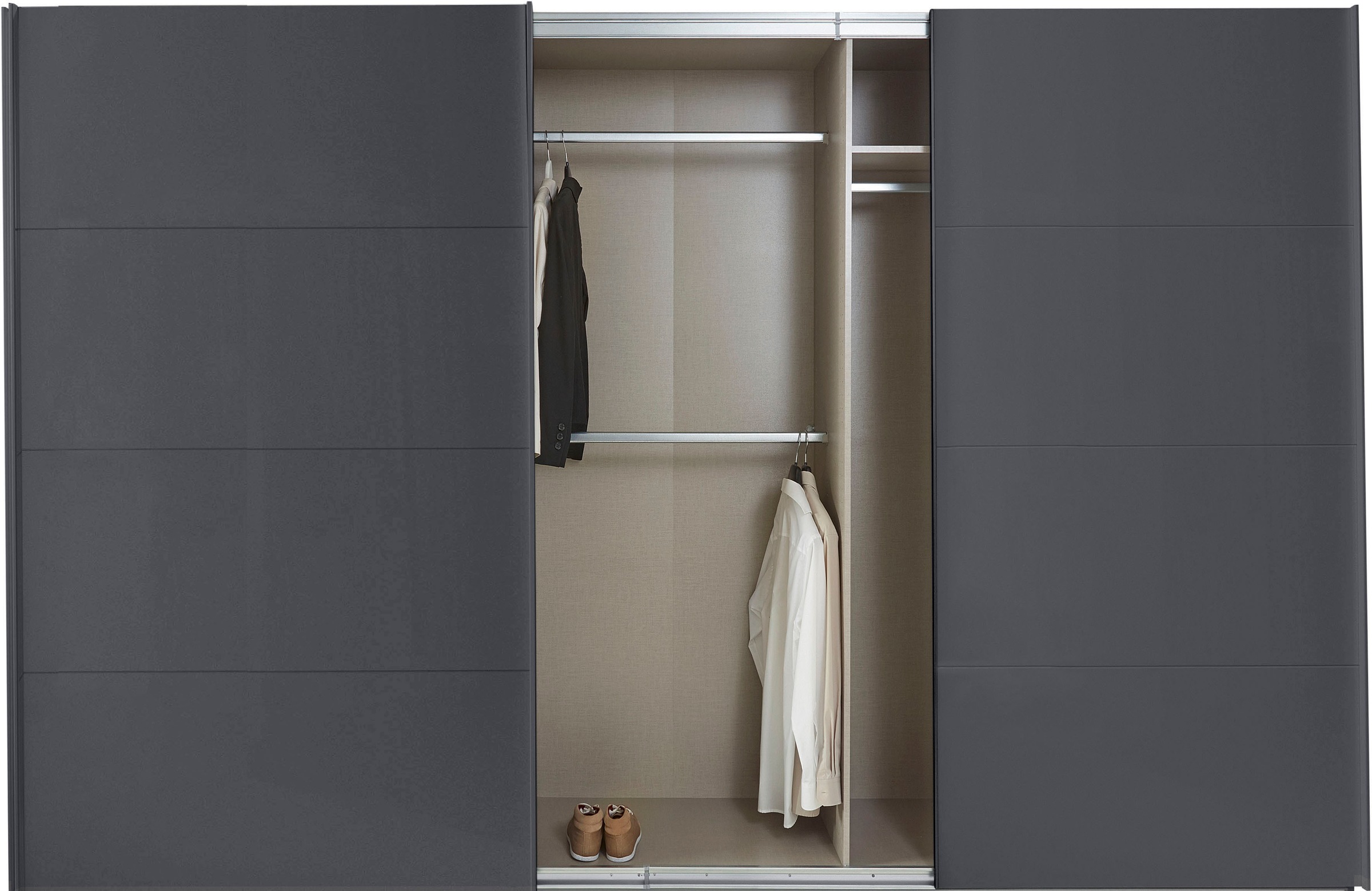 rauch Schwebetürenschrank »Kleiderschrank Schrank Garderobe TOPSELLER OTELI inkl. Inneneinteilung«, mit 3 Innenschubladen sowie zusätzlichen Einlegeböden MADE IN GERMANY