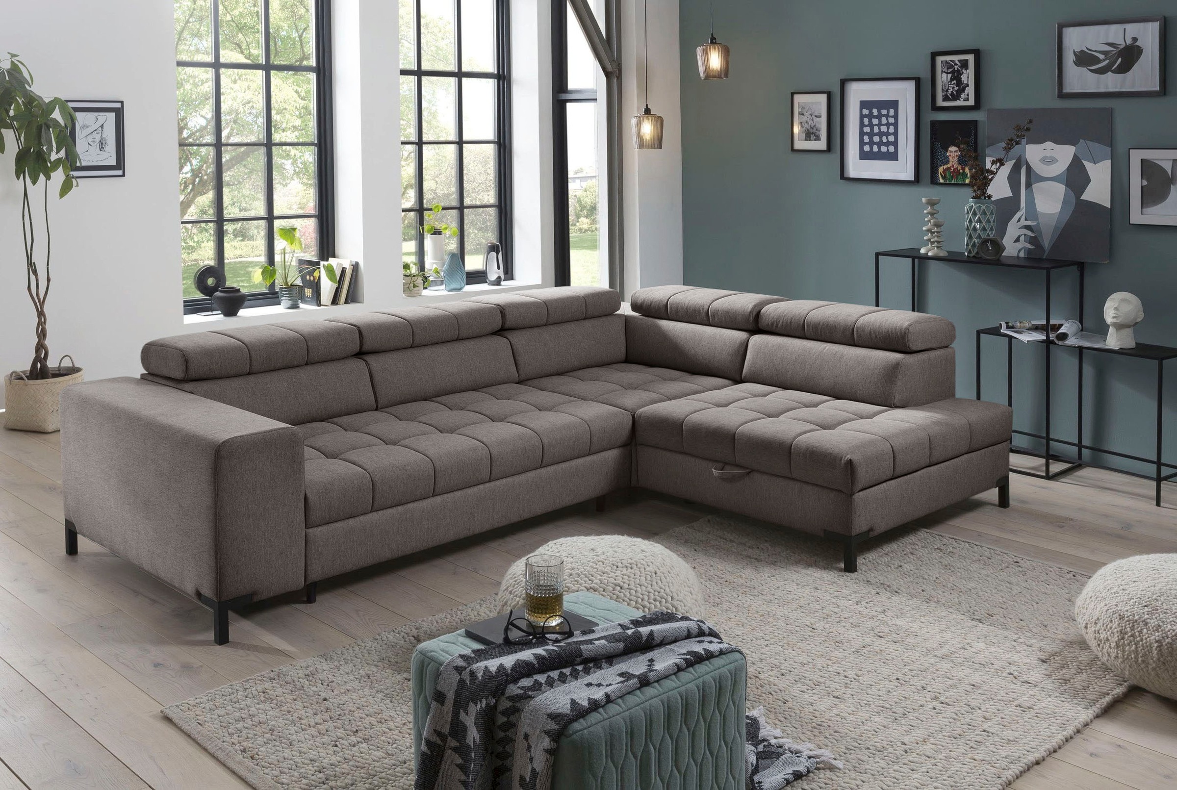 exxpo - sofa fashion Ecksofa »Bocco, hochwertige Verarbeitung, toller Sitzk günstig online kaufen