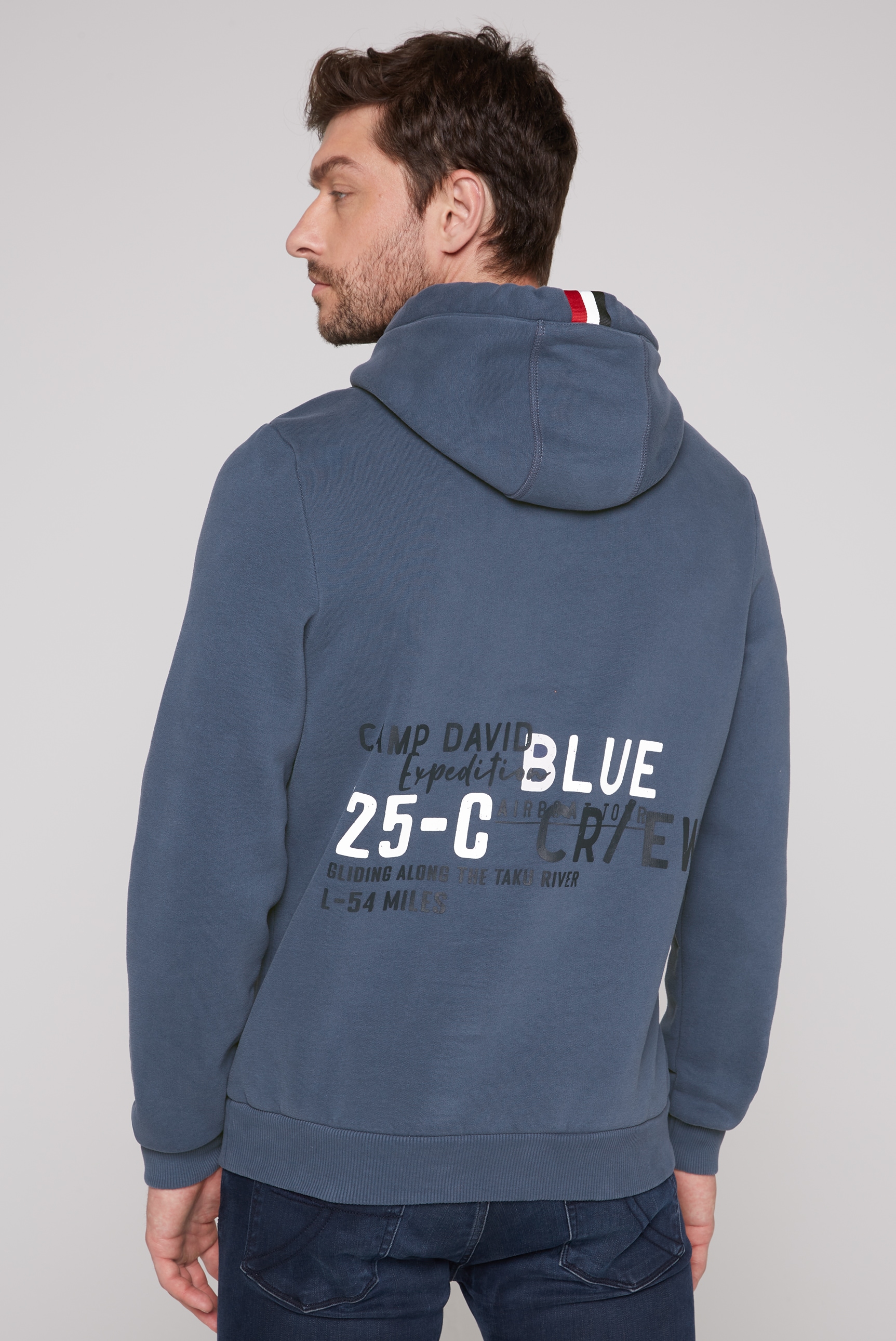 CAMP DAVID Kapuzensweatshirt, mit Label-Applikationen