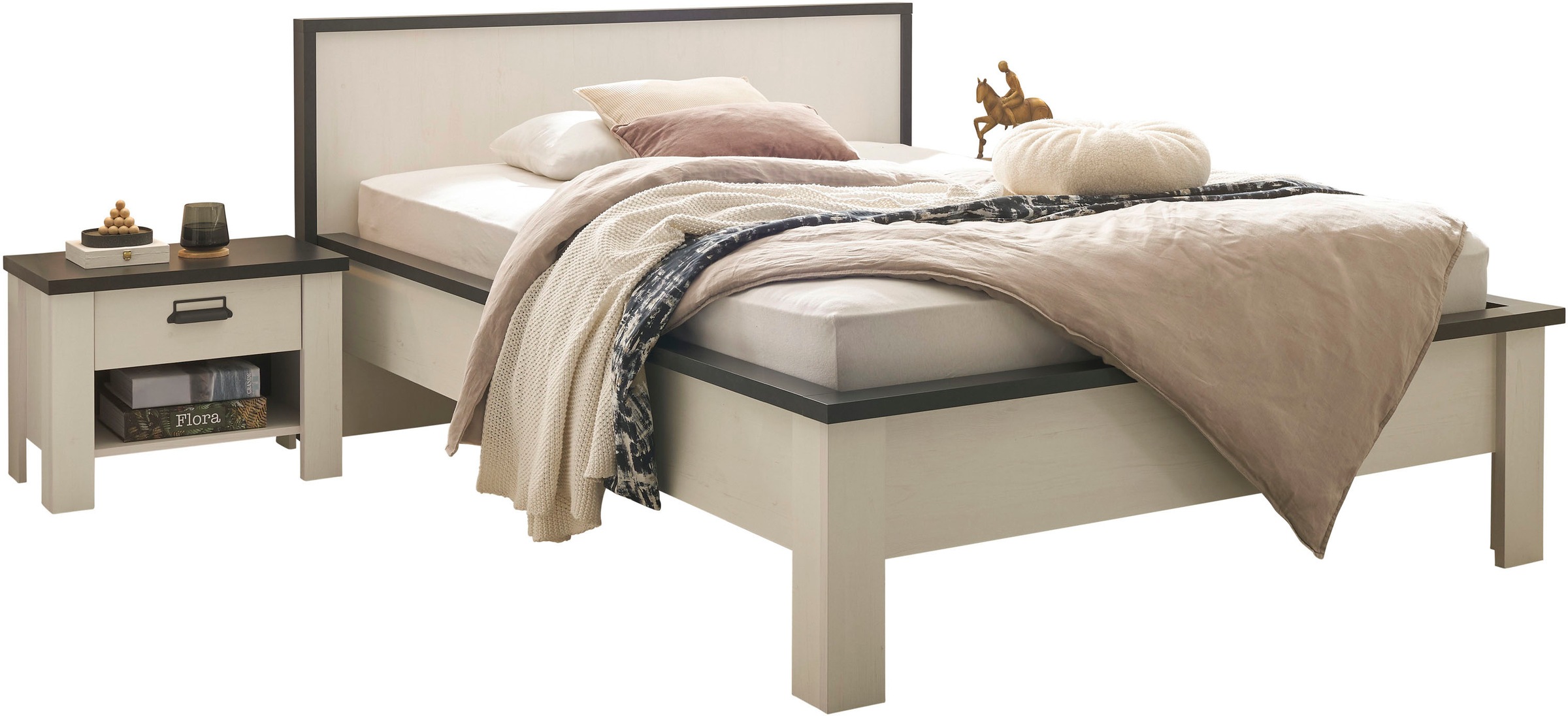 Home affaire Bettanlage »SHERWOOD« 3 Stk. tlg. Liegefläche Bett 140x200cm, günstig online kaufen