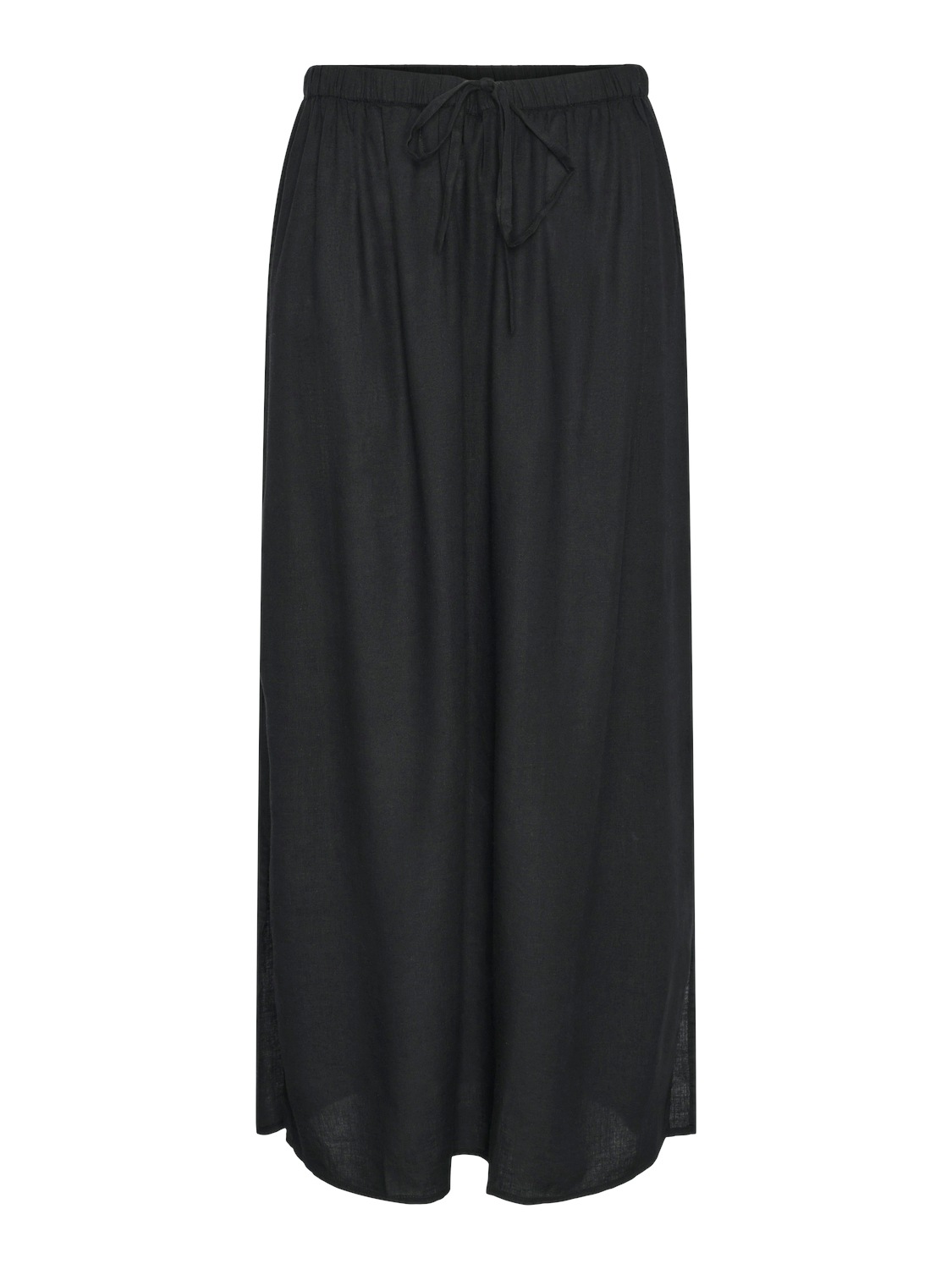 pieces Sommerrock »PCPIA MW ANKLE SKIRT WVN NOOS«, mit Leinen