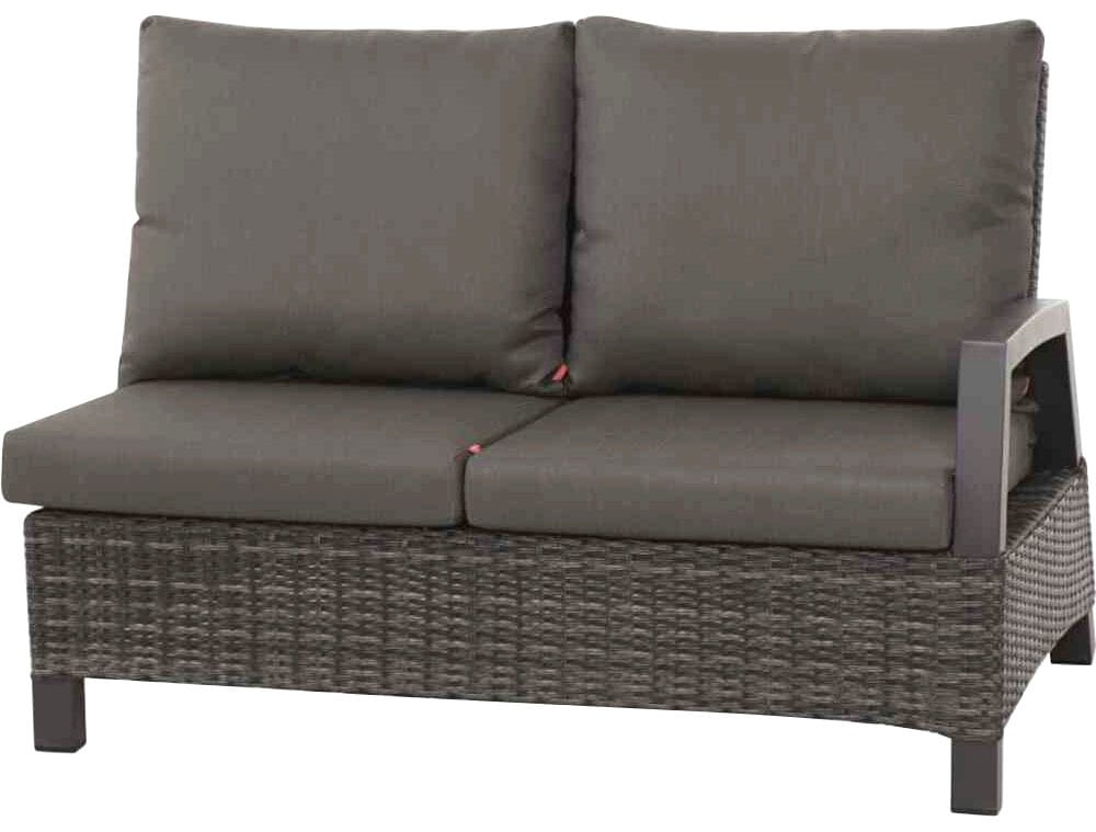 Siena Garden Gartenlounge-Set »Taranto Eckset«, Alu, matt-anthrazit, inkl. Kissen