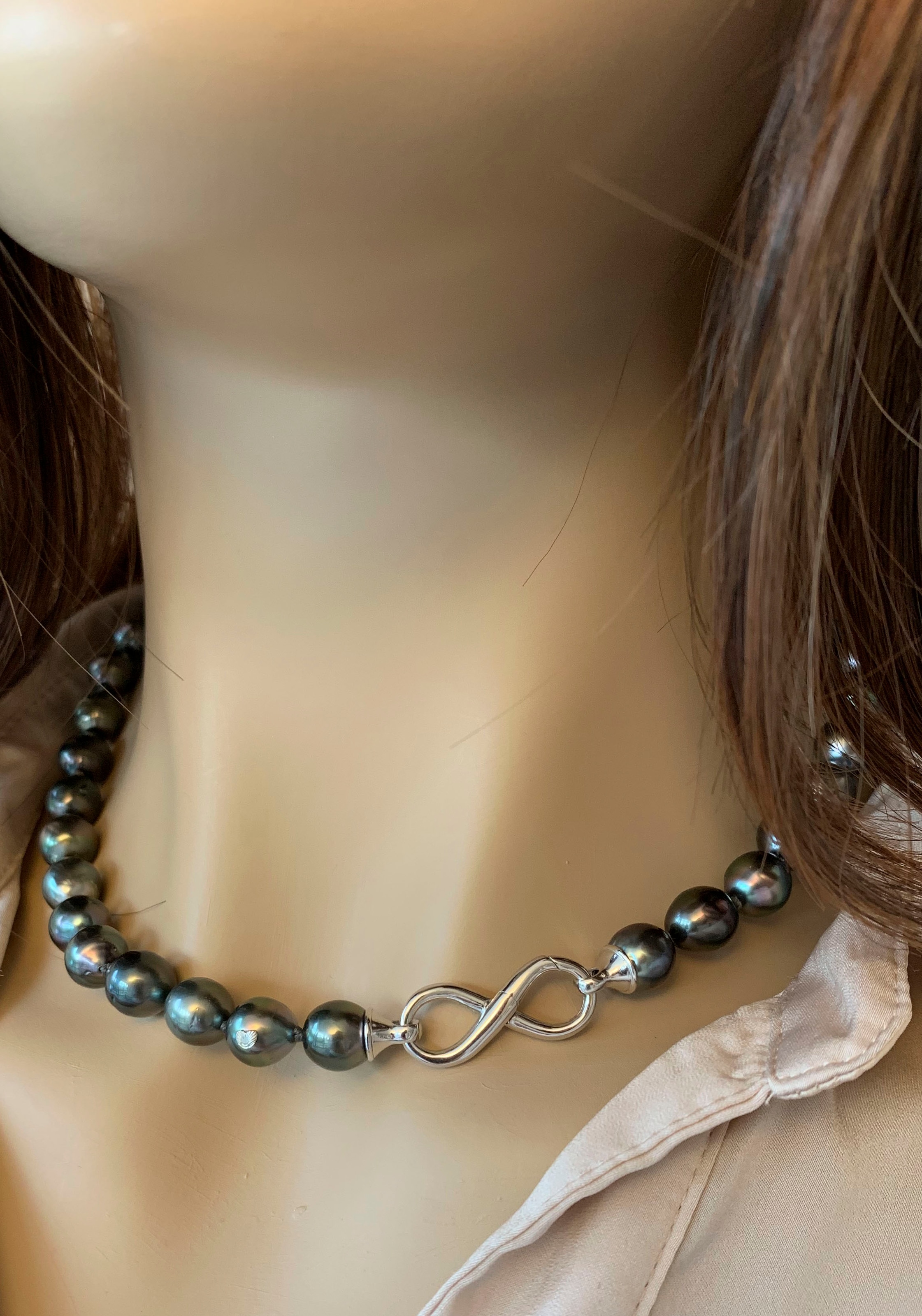 Adriana Perlenkette »Bellagio - Infinity/Unendlichkeitsschleife, B4-S, B4-W-7«, Made in Germany - mit Süßwasser- oder Tahitizuchtperle