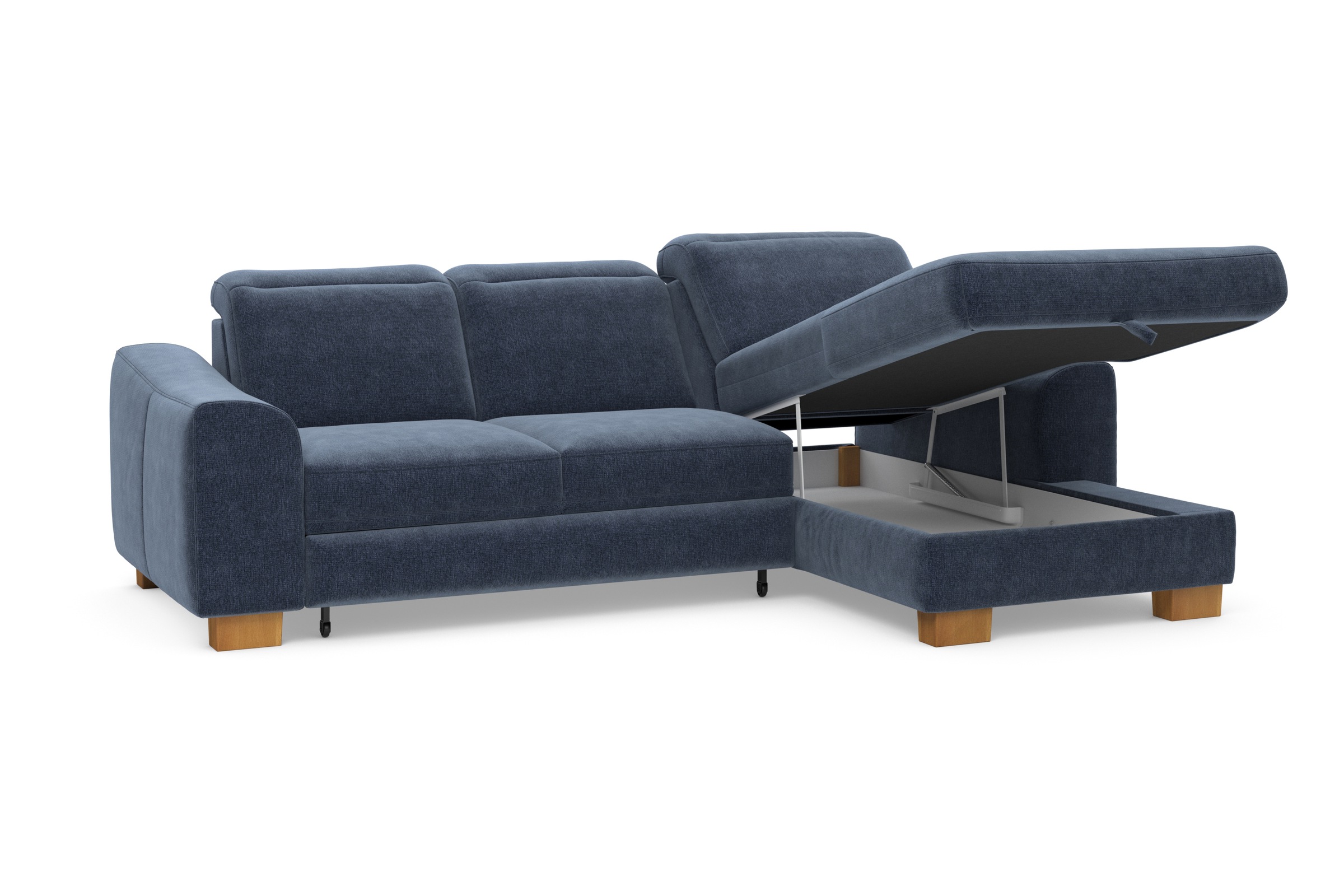 Home affaire Ecksofa »Dundee L-Form«, wahlweise mit Kopfteilverstellung und zusätzlich mit Bettfunktion