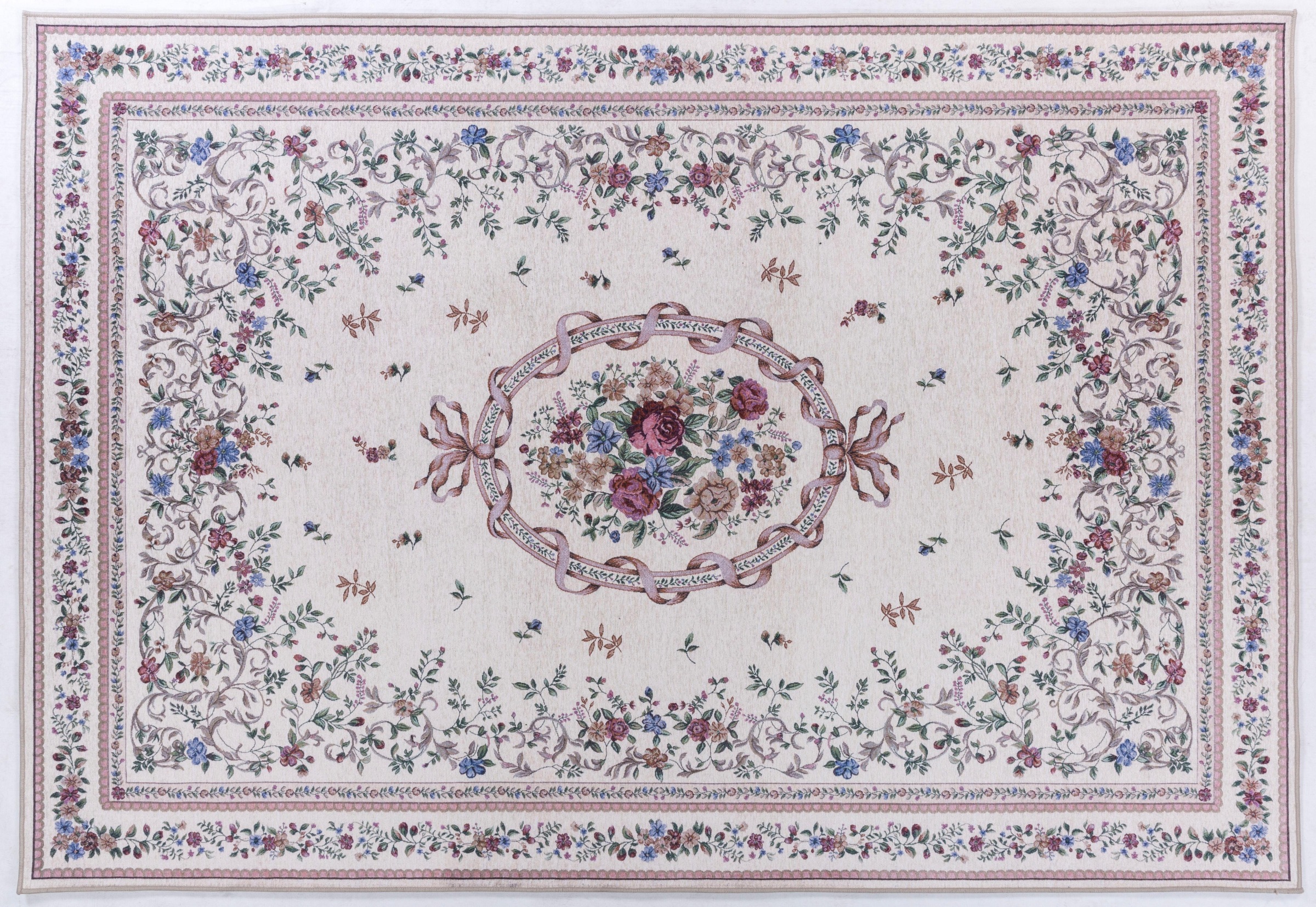Gino Falcone Orientteppich »Viola GF046«, rechteckig, 3 mm Höhe, in Pastell Farben, ideal im Wohnzimmer & Schlafzimmer