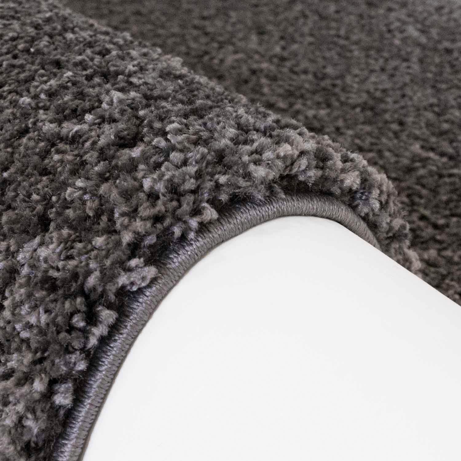 Carpet City Hochflor-Teppich »Shaggi uni 500«, rechteckig, 30 mm Höhe, Läufer, Shaggy, Uni, Langflor, weich, Wohnzimmer, Schlafzimmer, Kinder