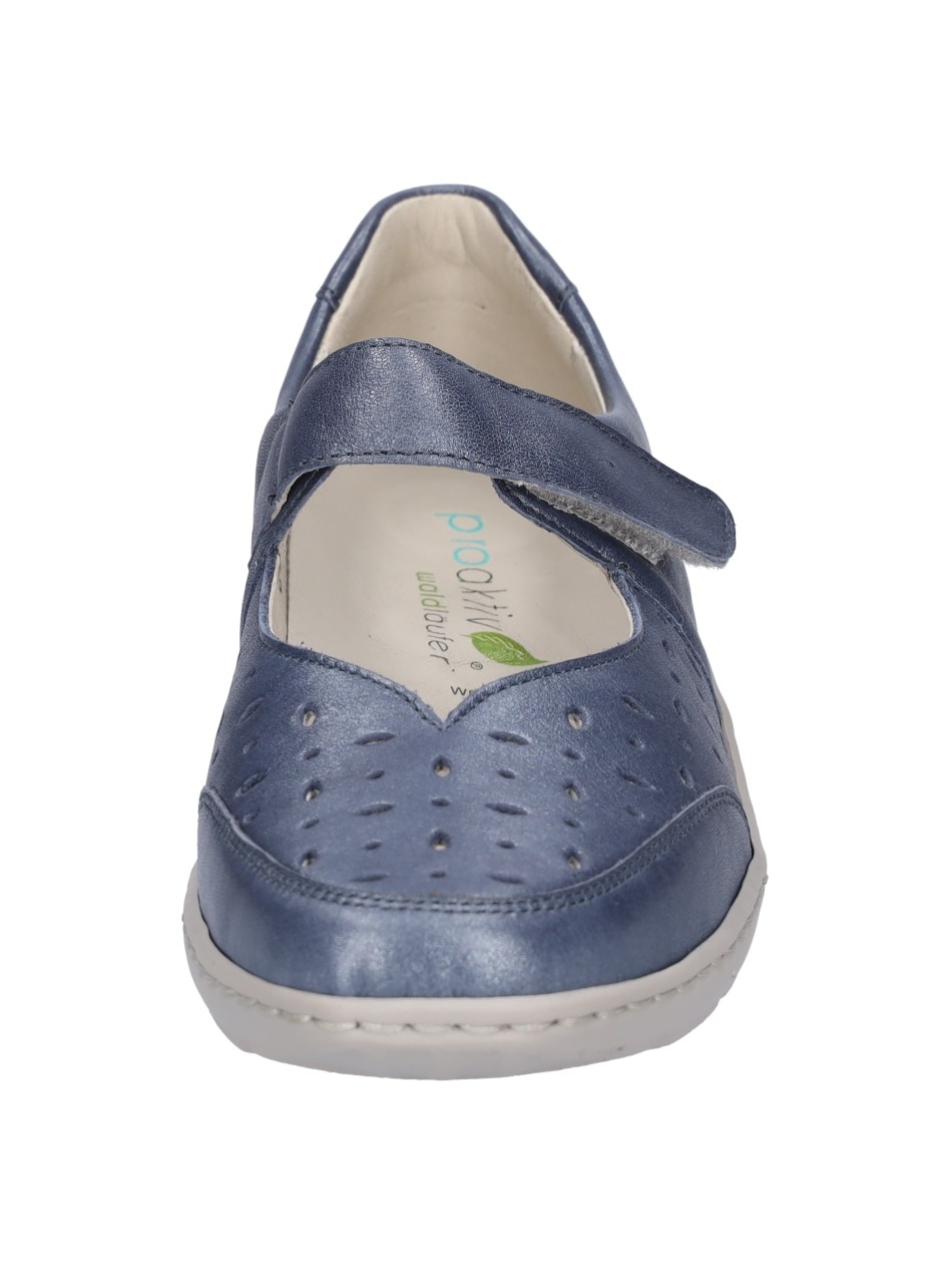Waldläufer Riemchenballerina »HENNI«, Keilabsatz, Halbschuh, Komfortschuh mit Perforation, Weite H