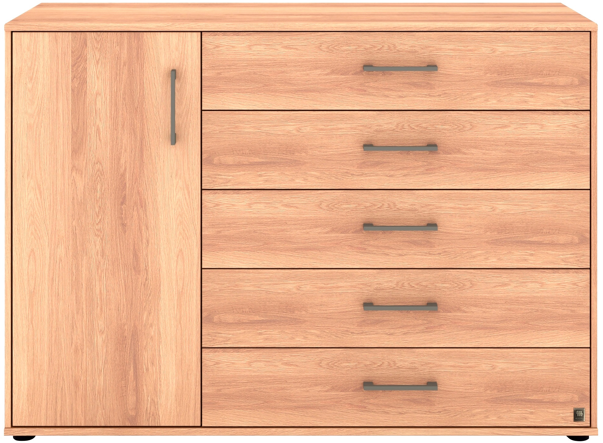 Musterring Kombikommode »Sorrent Sideboard, Wäscheschrank, mit Schubladen«, (Kommode, mit Selbsteinzug und Dämpfung, MADE IN GERMANY), mit Schubkästen, Fronten in Eiche massiv, Breite 120 oder 141 cm