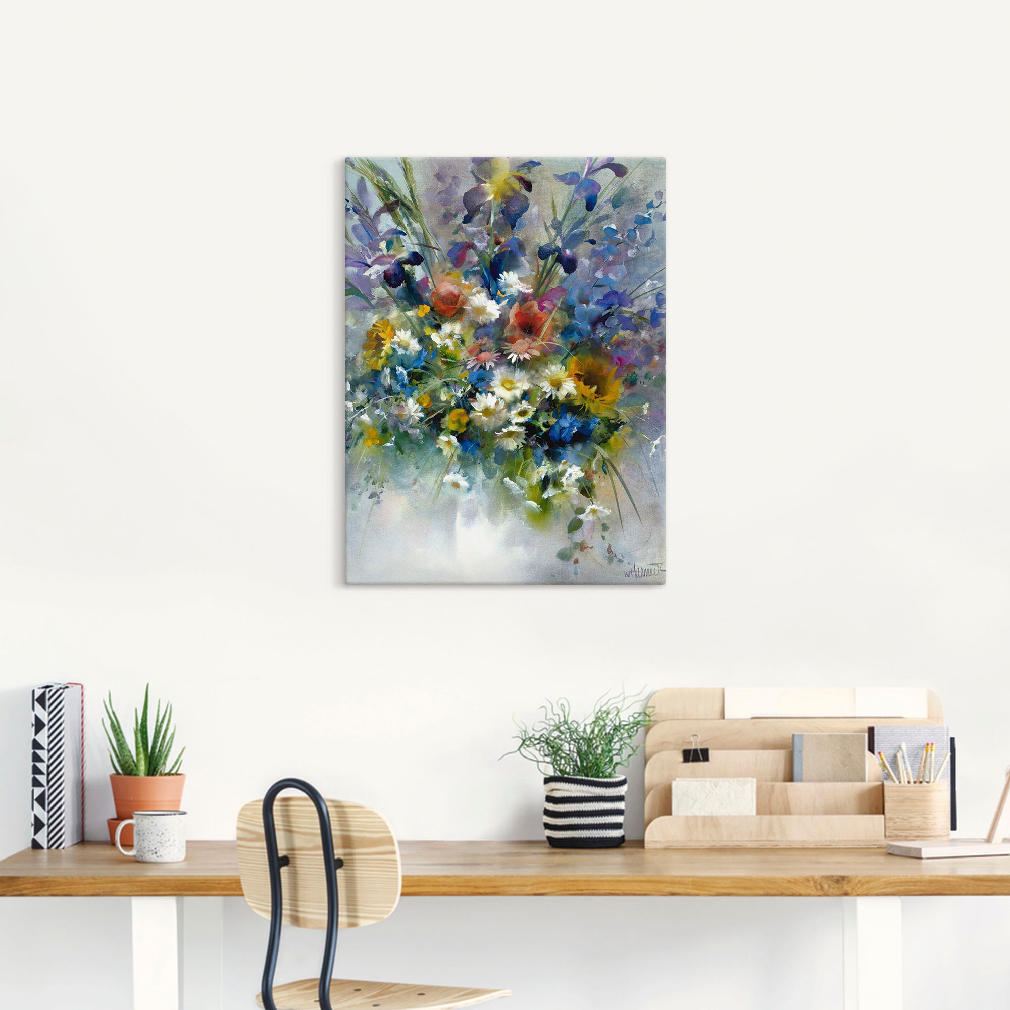 Artland Wandbild "Blumen Impression", Blumen, (1 St.), als Leinwandbild, Po günstig online kaufen