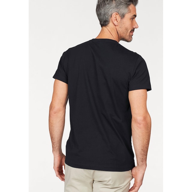Gant T-Shirt, kleine Kontrast-Logostickerei