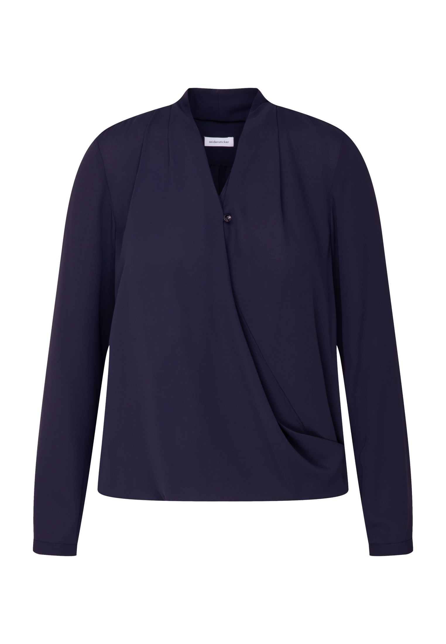 seidensticker Wickelbluse »Schwarze Rose« 1/1 V-Neck Uni