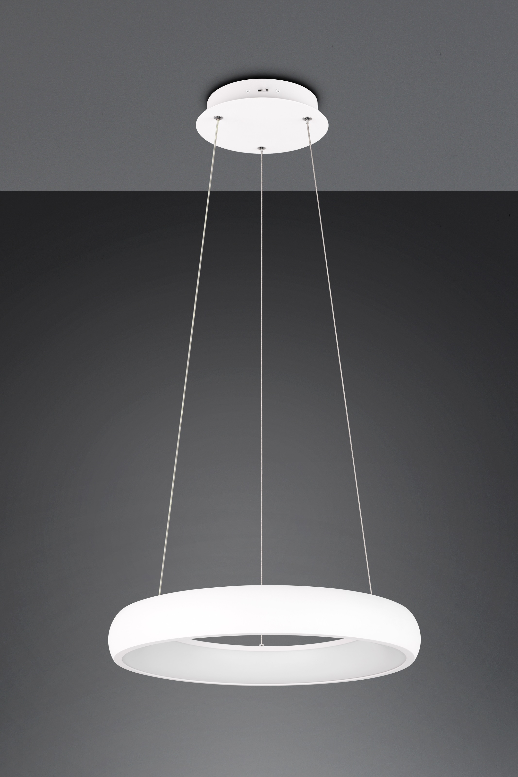 TRIO Leuchten LED Pendelleuchte »CARDONA, LED Ring Hängeleuchte, 3300 Lumen 29W, Lichtfarbe einstellbar«, 1 flammig, Leuchtmittel LED-Board | LED fest integriert, 2300/3000/4000K warmweiß bis kaltweiß, 3 Stufen dimmbar Höhe 150cm Ø46
