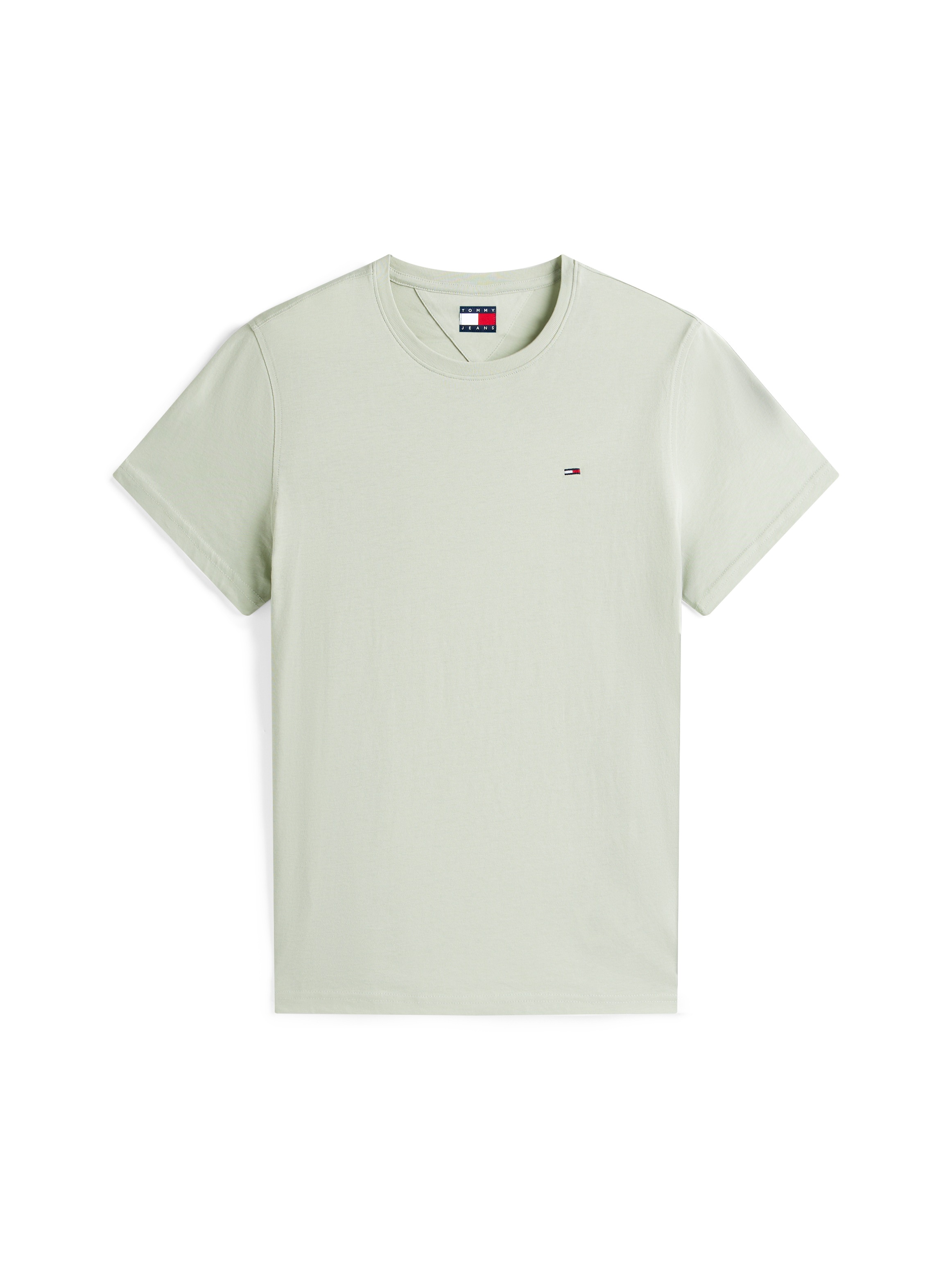 Tommy Jeans T-Shirt »TJM ESSENTIAL SOLID« mit Rundhalsausschnitt und dezenter Logo-Flag