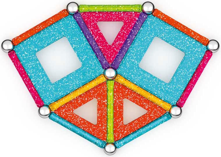 Geomag™ Magnetspielbausteine »GEOMAG™ Glitter Panels, Recycled«, (35 St.), aus recyceltem Material; Made in Europe