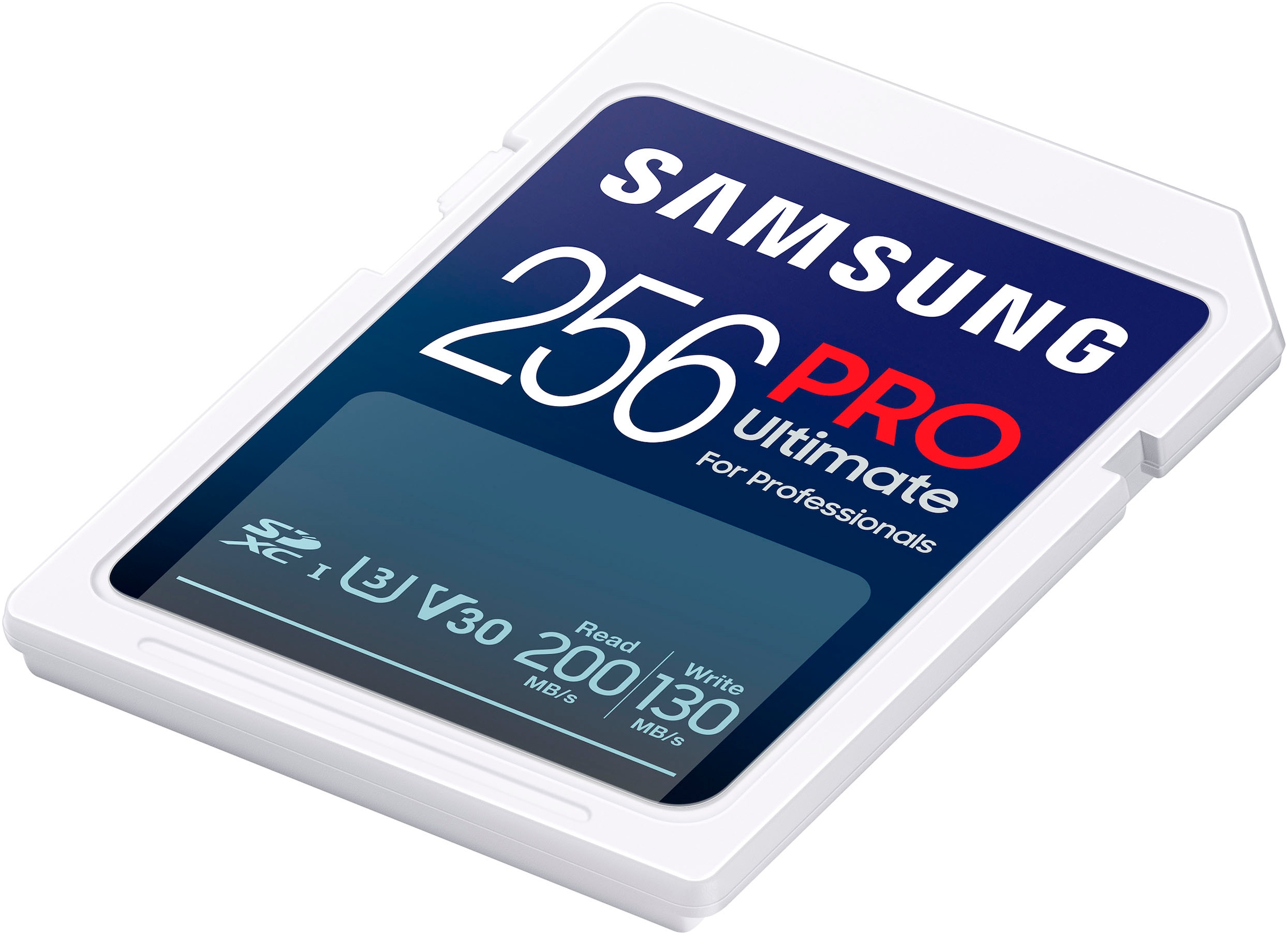 Samsung Speicherkarte »PRO Ultimate UHS-I SD« (256 GB Video Speed Class 30 (V30)/UHS Speed Class 3 (U3) 200 MB/s Lesegeschwindigkeit)