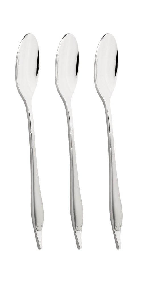 Mulex Fingerfood-Löffel »Mini - Besteck, Löffel Set, satiniert«, (Set, 3 tlg.), innovatives Besteck für Tapas und Fingerfood