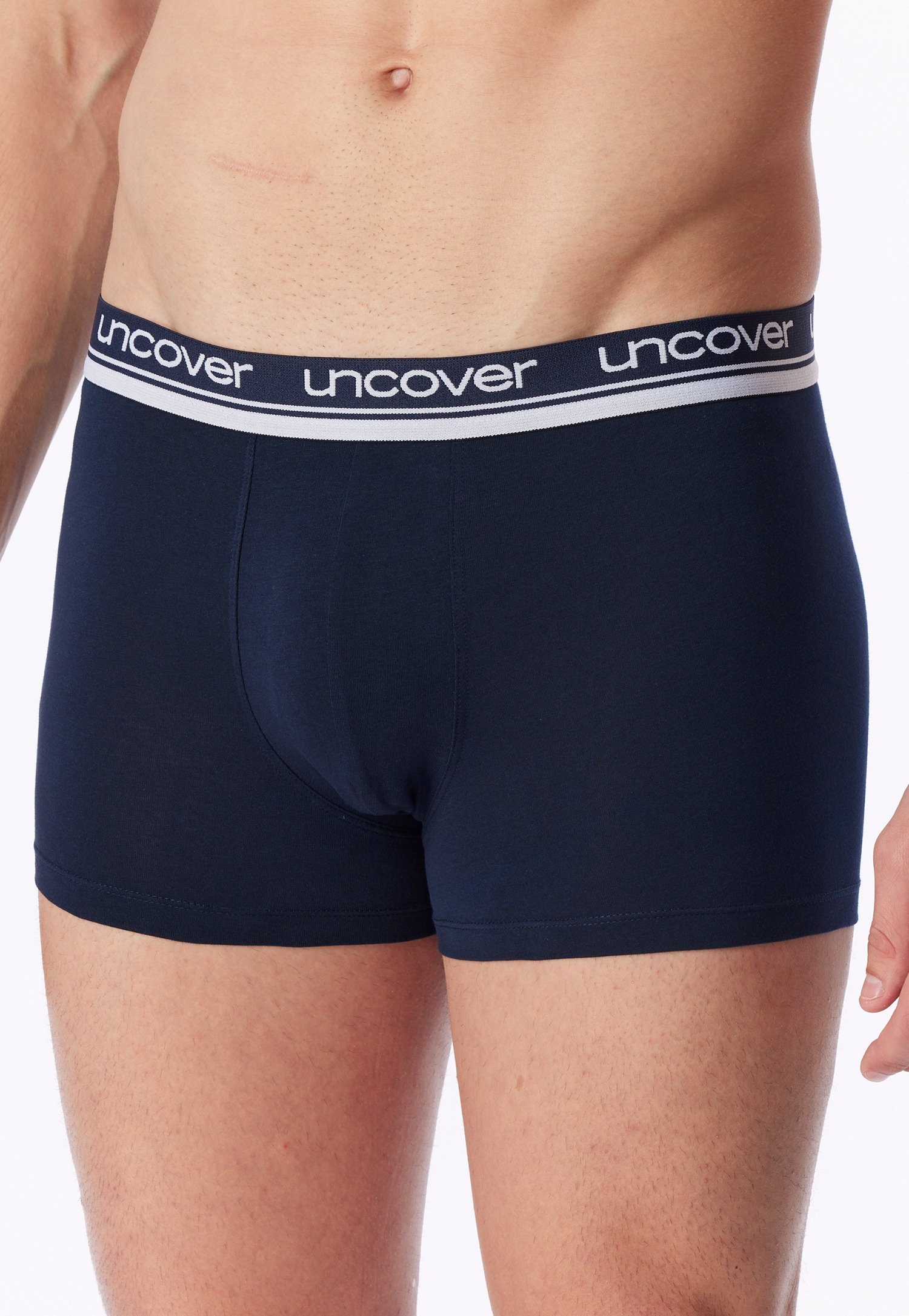 uncover by SCHIESSER Boxer »Uncover Cotton« Logo-Bund, elastisch, ohne Eingriff, perfekter Sitz
