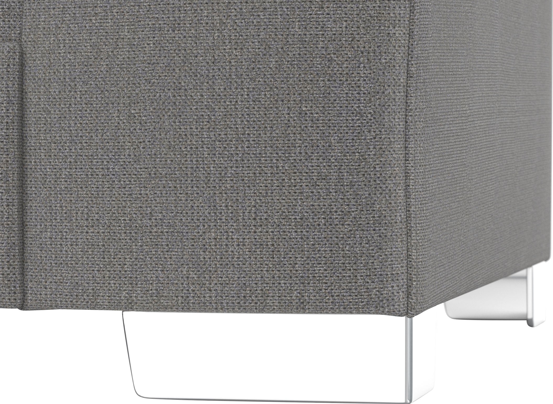 DOMO collection Ecksofa »Anzio in kubischer Formensprache, flache Armlehnen, L-Form«, Wahlweise mit Bettfunktion und Federkern für hohen Sitzkomfort