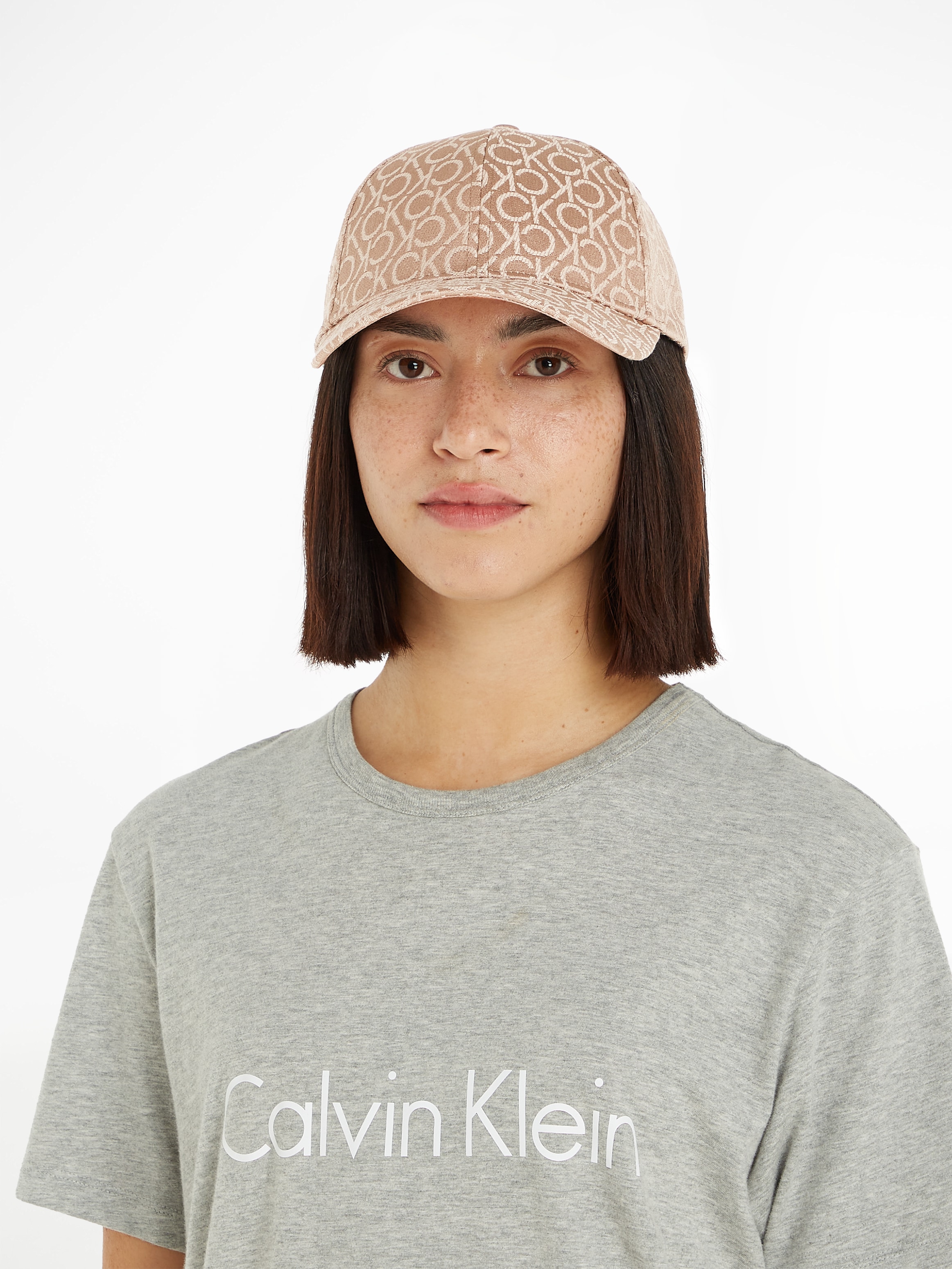 Calvin Klein Snapback Cap »MONOGRAM JACQUARD CAP«, mit Logoprägung