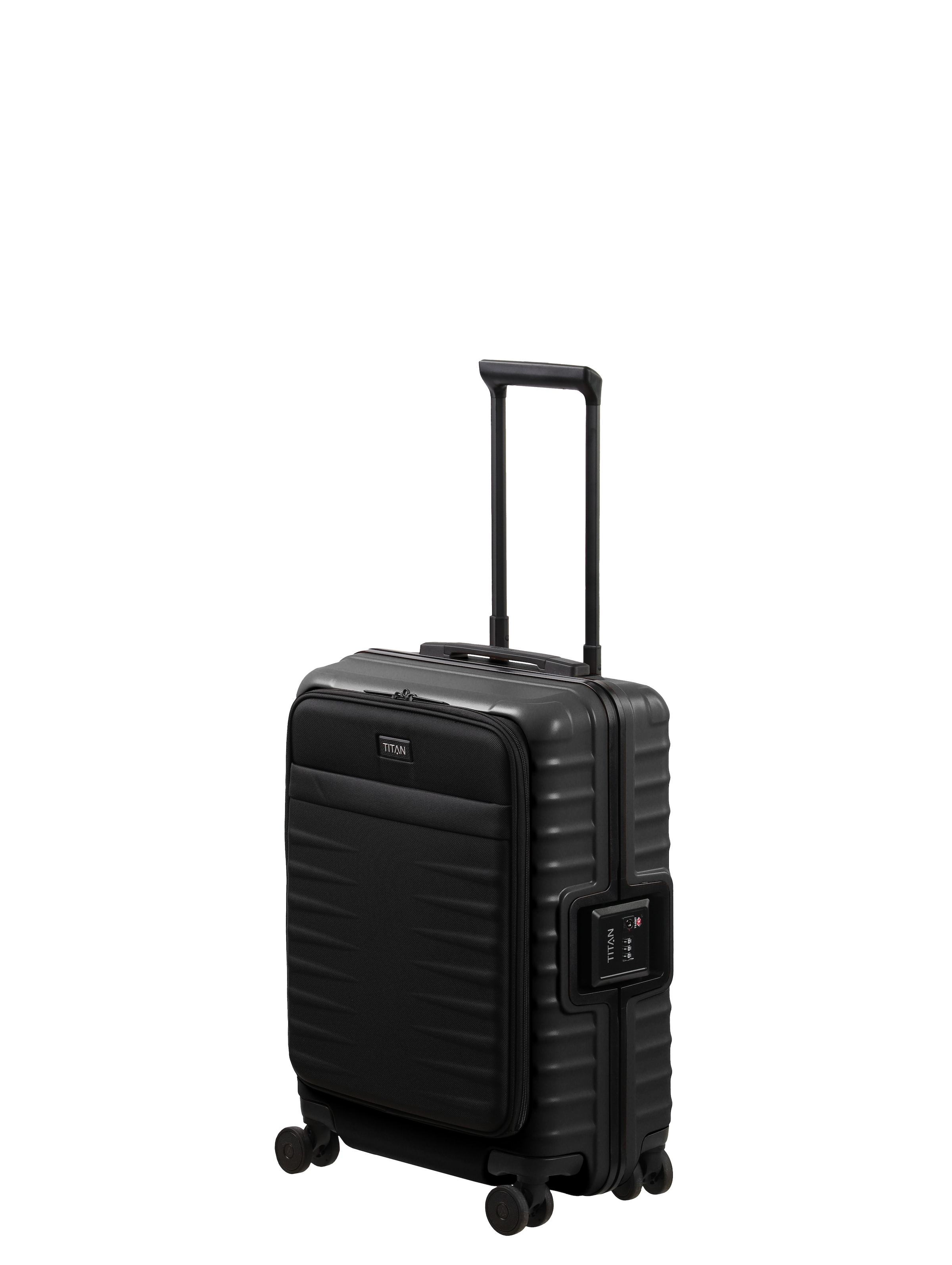 TITAN® Trolley »OVERSEAS Koffer Hartschale« 42 l 4 Rollen mit TSA-Rahmenschloss, Mono-Lock und kratzresistenter Oberfläche