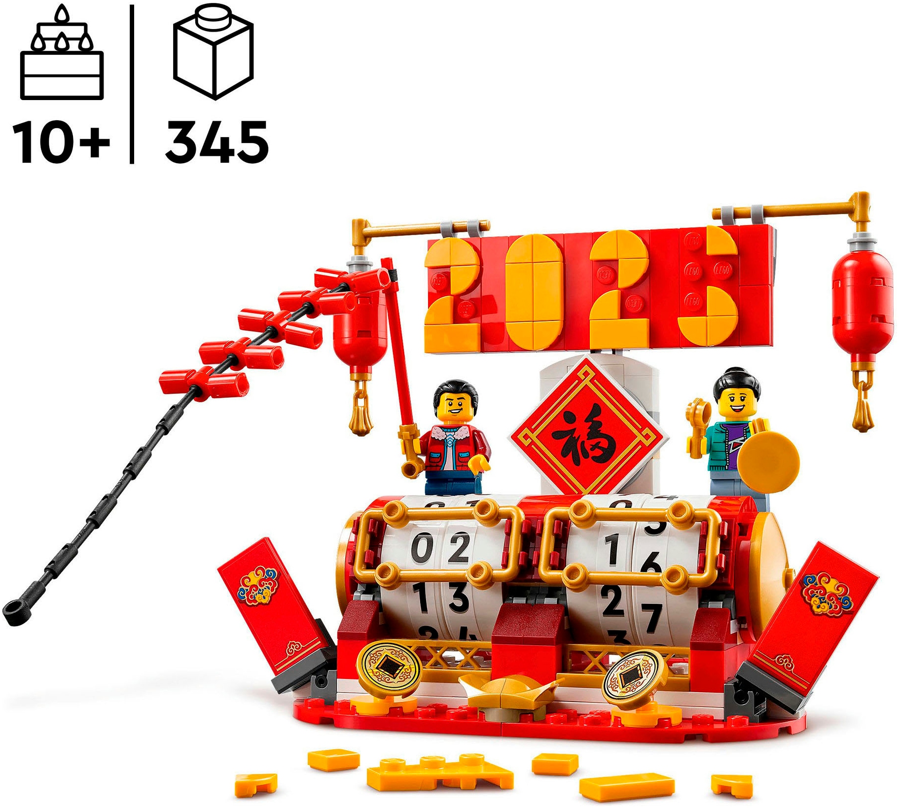 LEGO® Konstruktionsspielsteine »Feiertagskalender (40678), LEGO Iconic«, (345 St.), Made in Europe