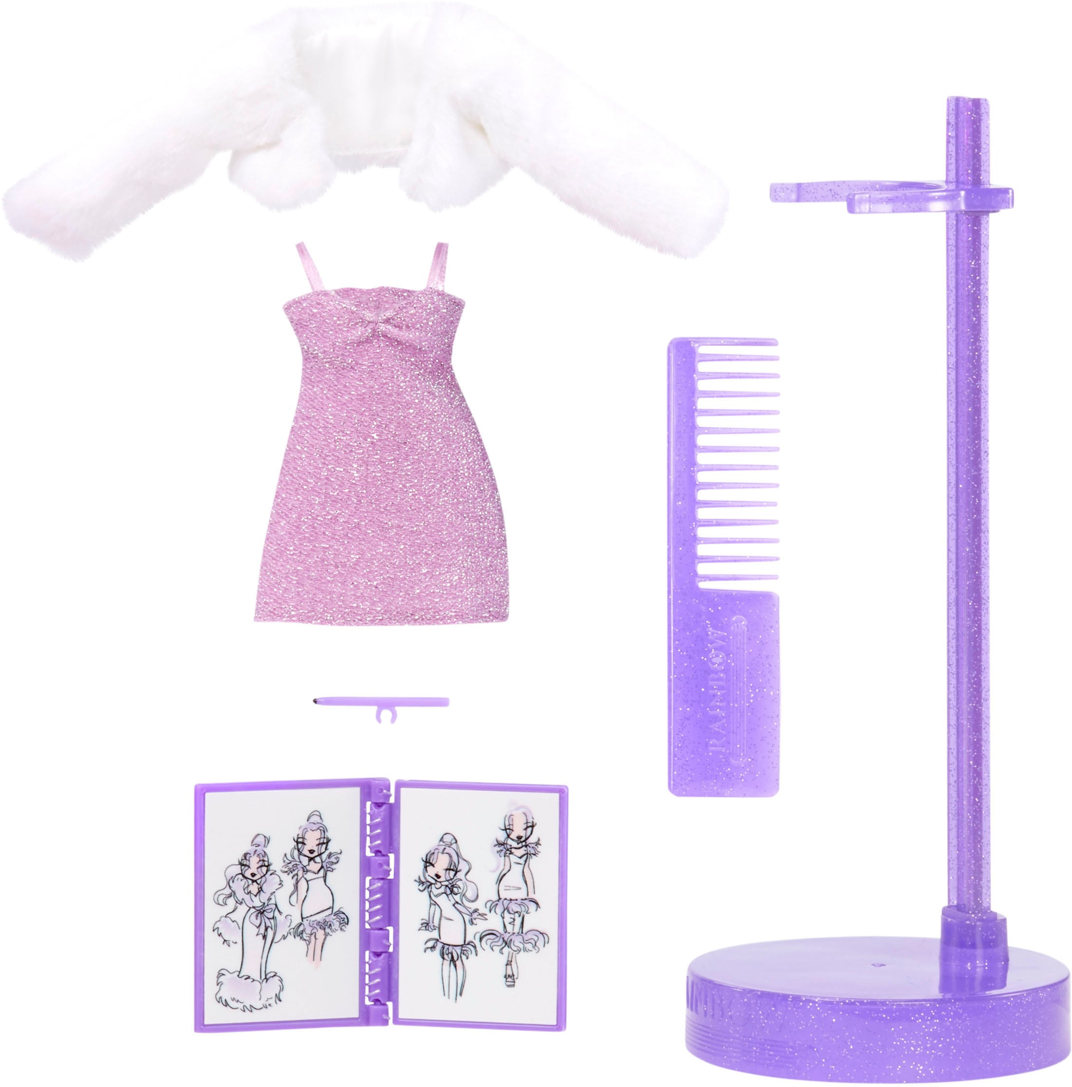 RAINBOW HIGH Anziehpuppe »Rainbow High Fantastic Fashion - Violet (purple)«, inklusive 2. Outfit