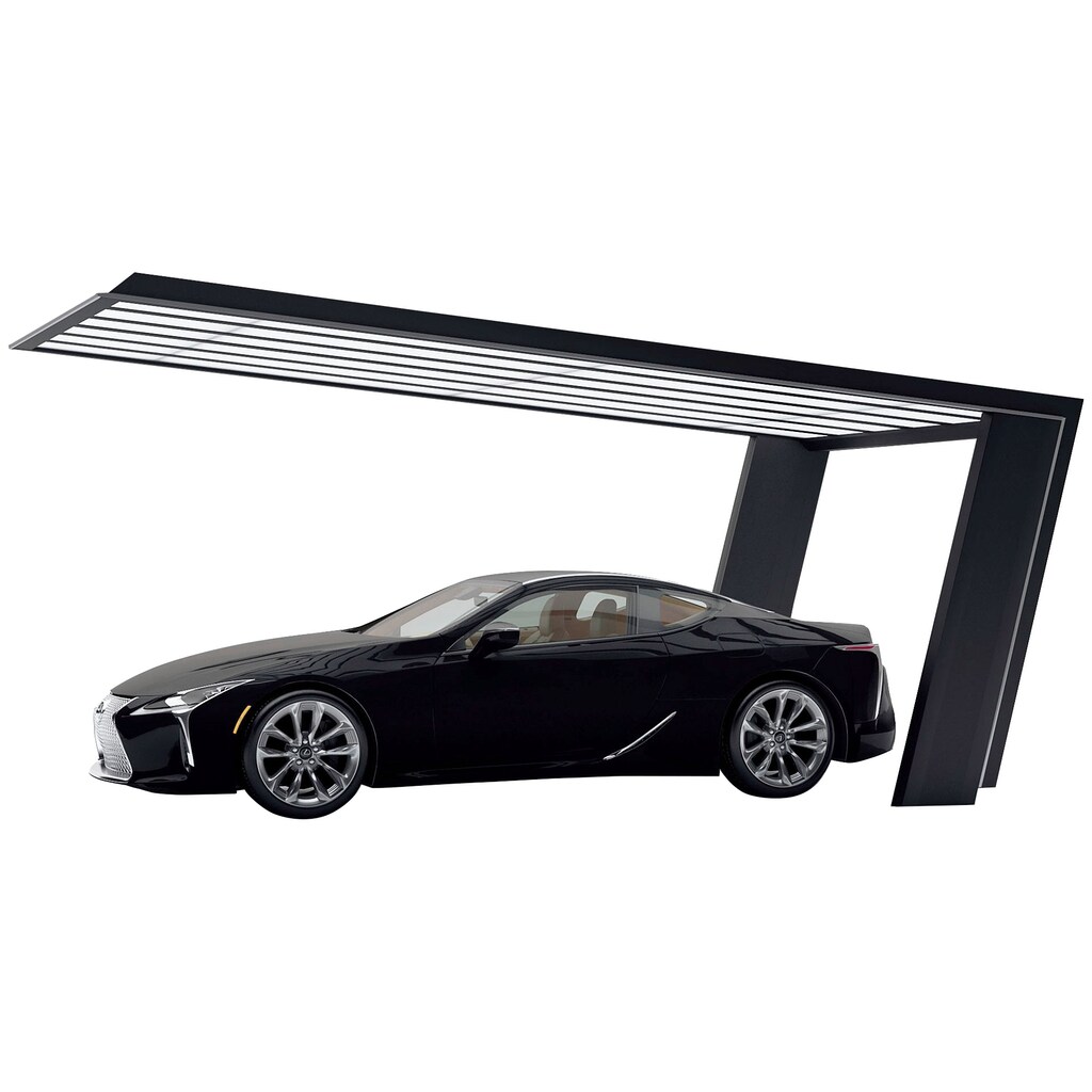 Ximax Einzelcarport »My-Port 7 Typ 2759 Typ 60 Standard-schwarz/silber«, Aluminium, 209 cm, schwarz-silber