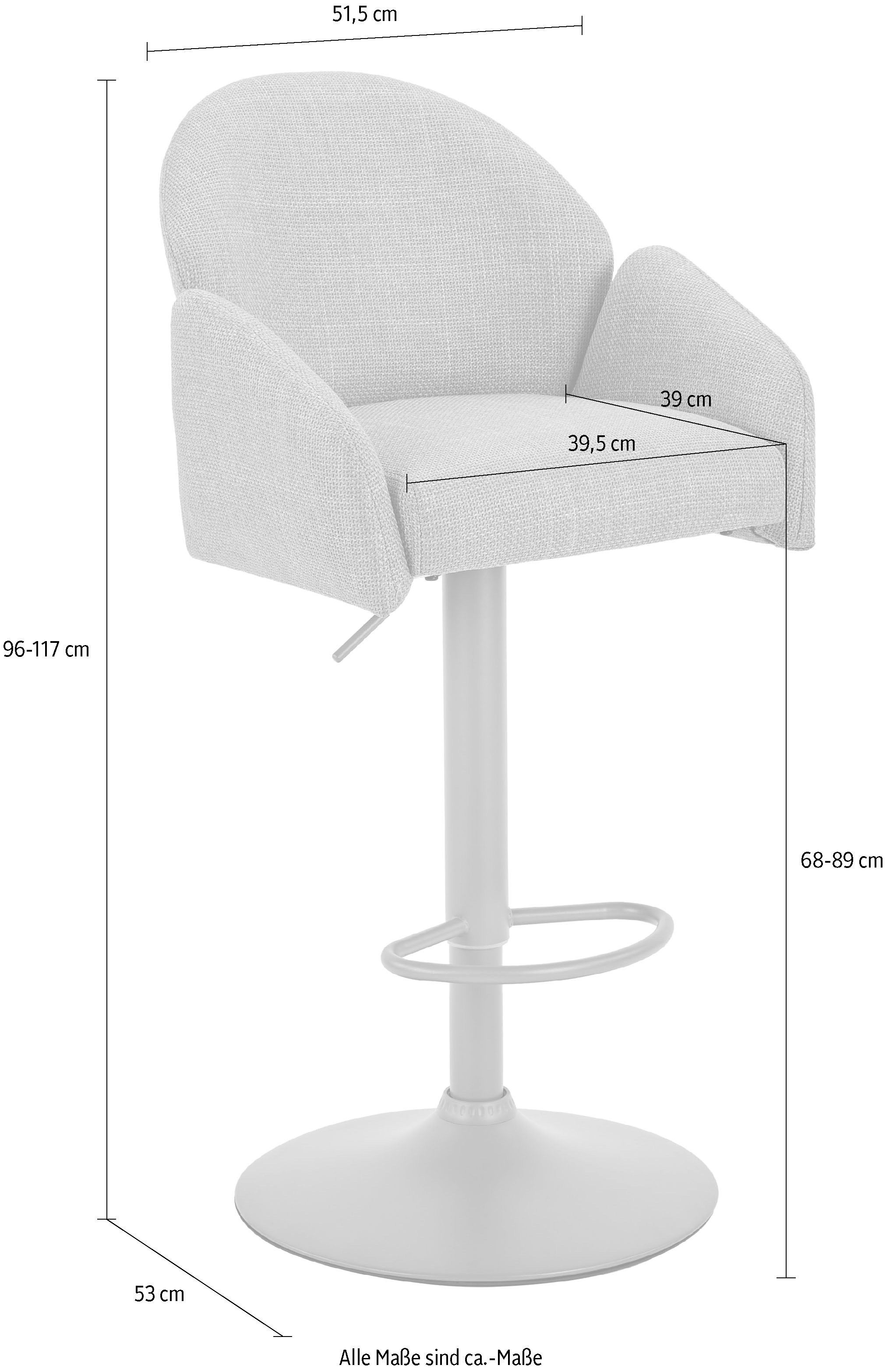 HELA Barhocker »HOLLY« Set, 2 Stk. tlg.