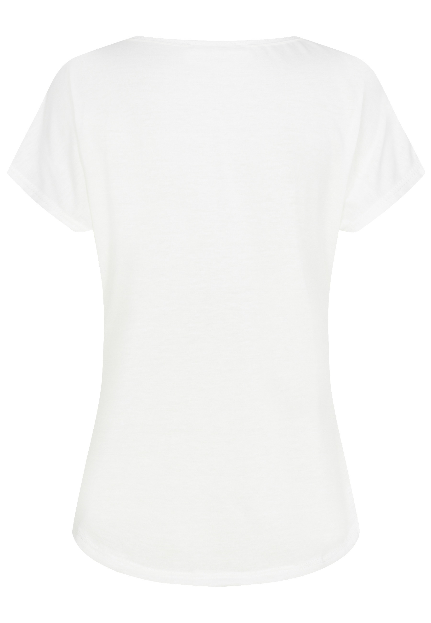 CLOUD 5IVE T-Shirt »CLOUD 5IVE Viskose T-Shirt mit Blumen Print« 1 Stk.