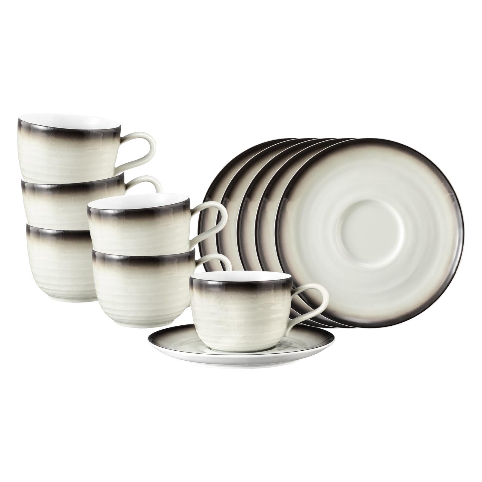 Seltmann Weiden Tasse »Kaffeetassen mit Untertassen Terra 260 ml 6er Set« günstig online kaufen