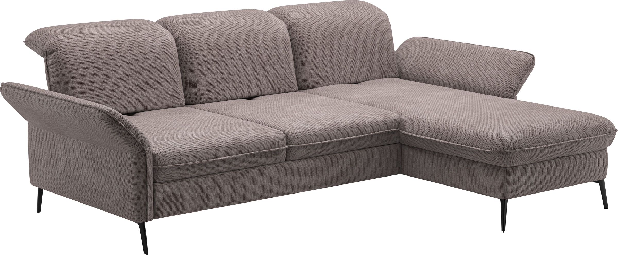 sit&more Ecksofa »Emely, inkl. Sitztiefenverstellung«, wahlweise mit Bettfunktion,Bettkasten,Kopf- & Armteilverstellung