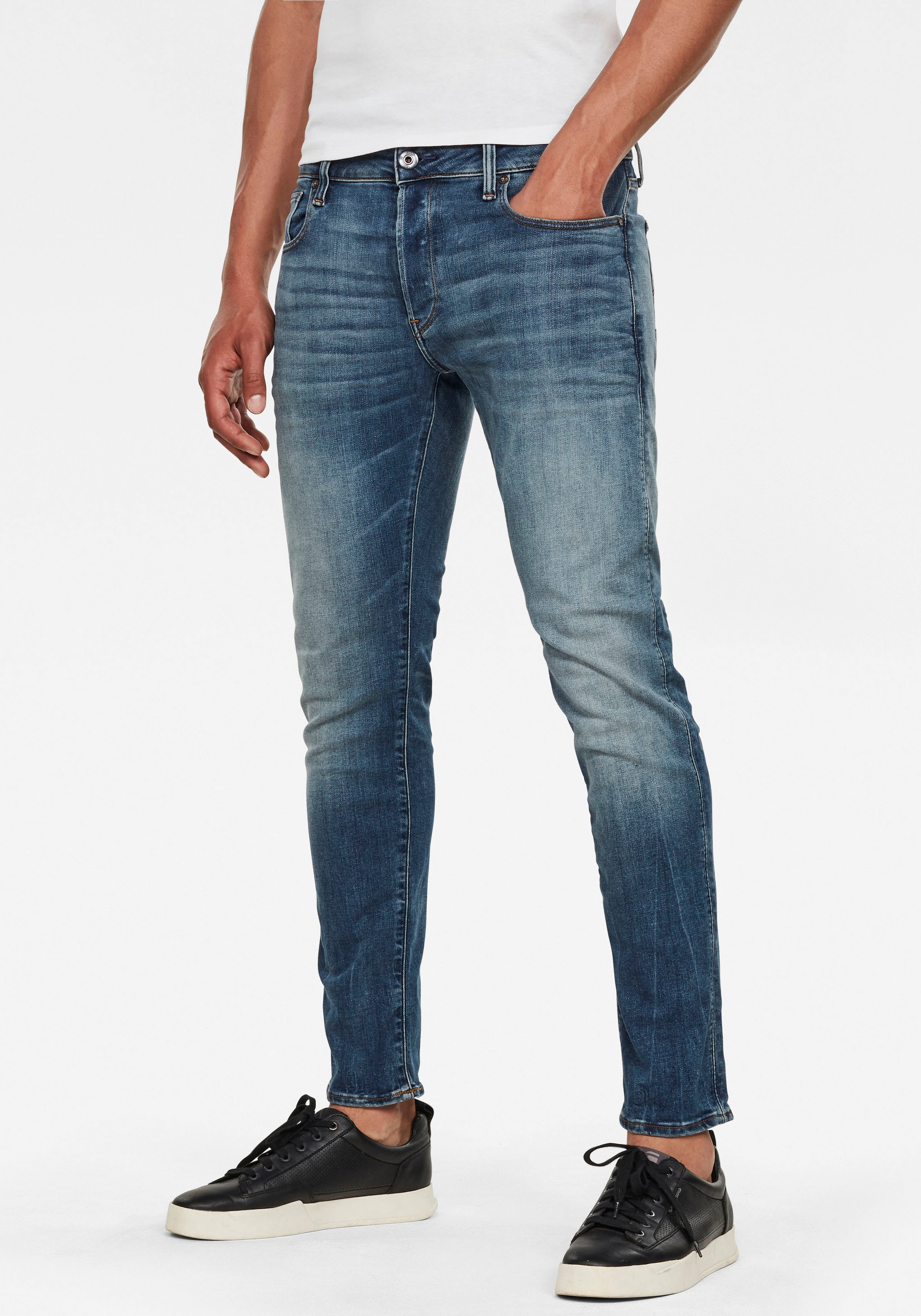 G-STAR Slim-fit-Jeans »3301 Slim«, mit toller Waschung und Elasthan