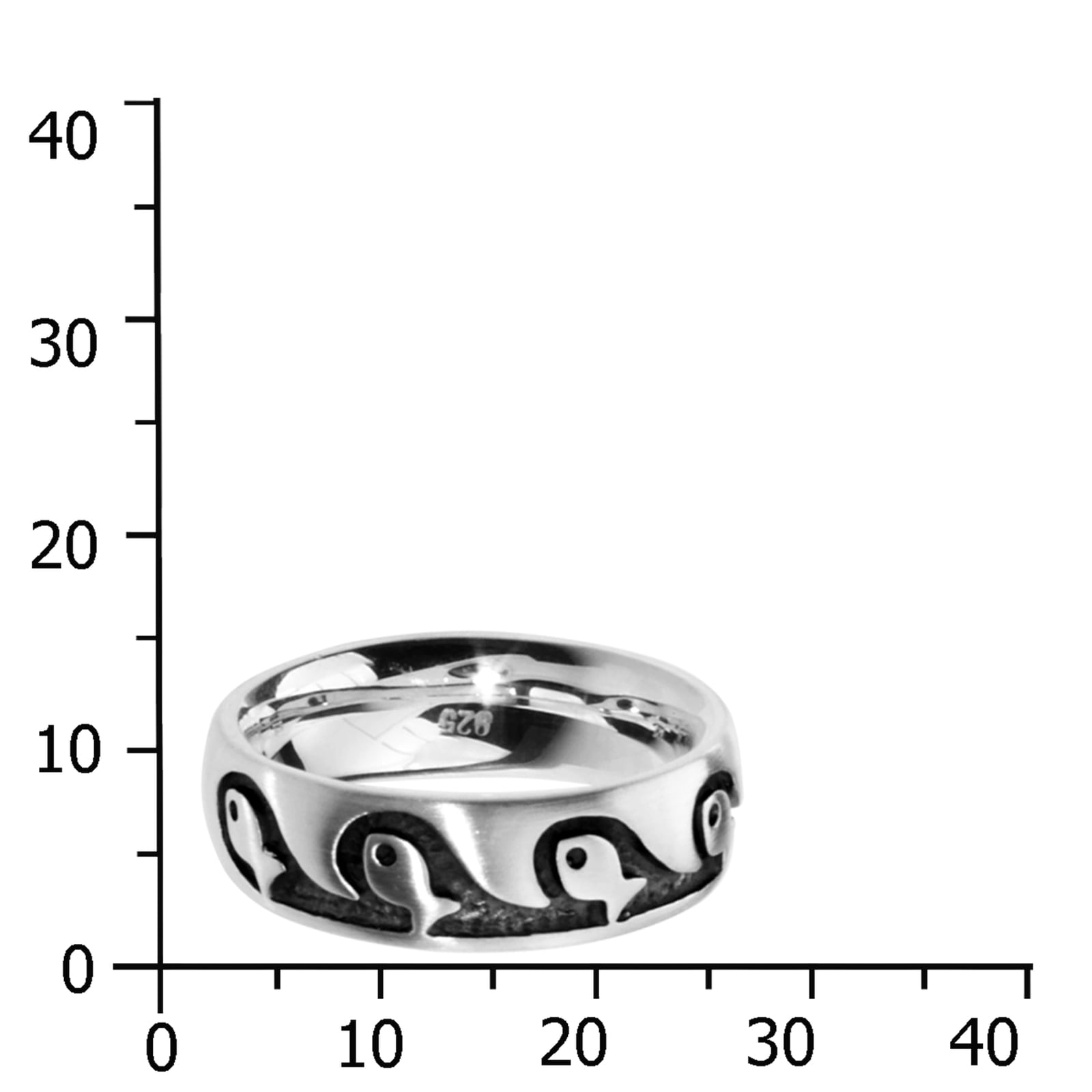 OSTSEE-SCHMUCK Fingerring »Ostsee-Schmuck Ring Fisch Ring Fisch«, (1 tlg.)