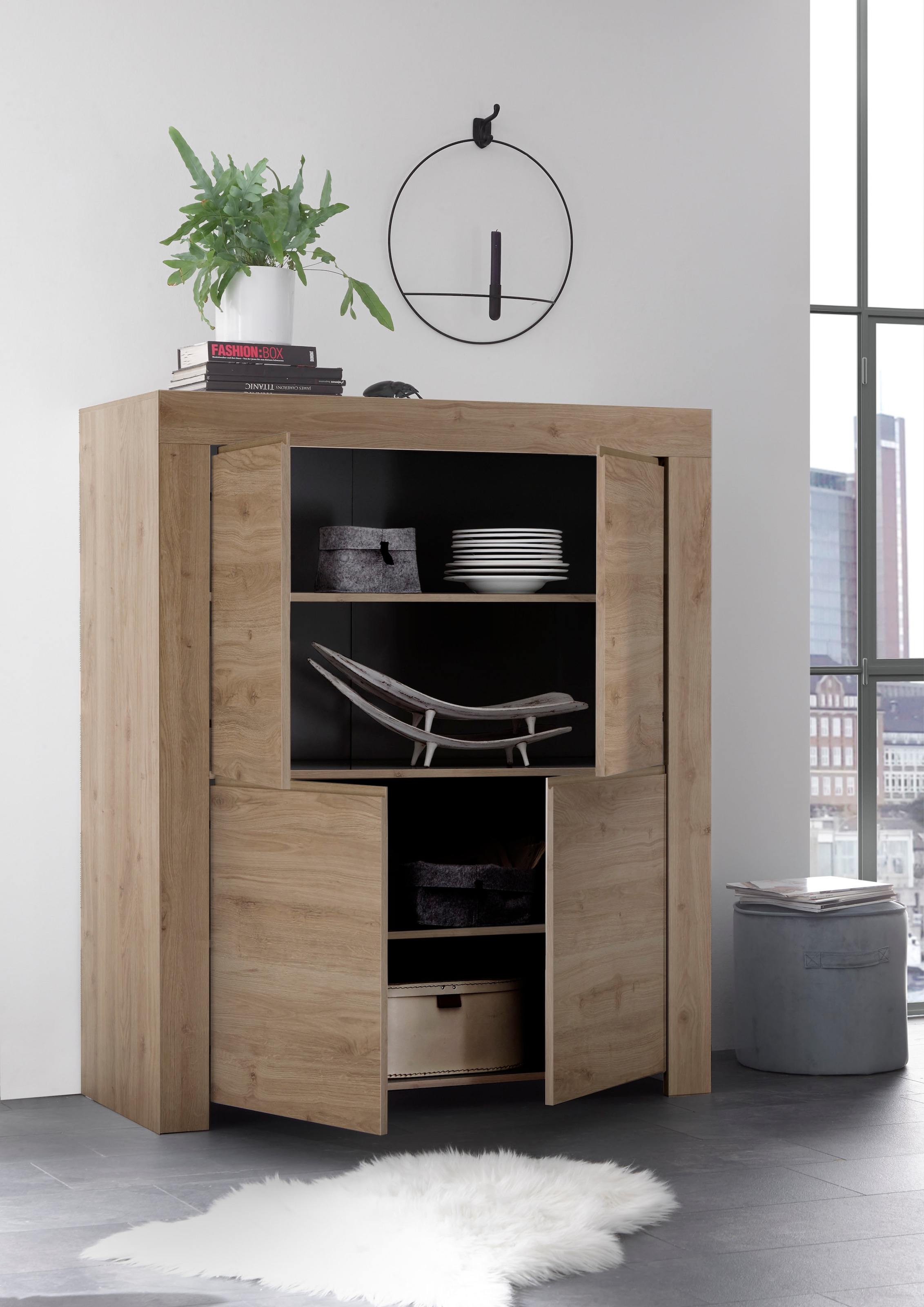 INOSIGN Highboard »Firenze«, Breite 110 cm