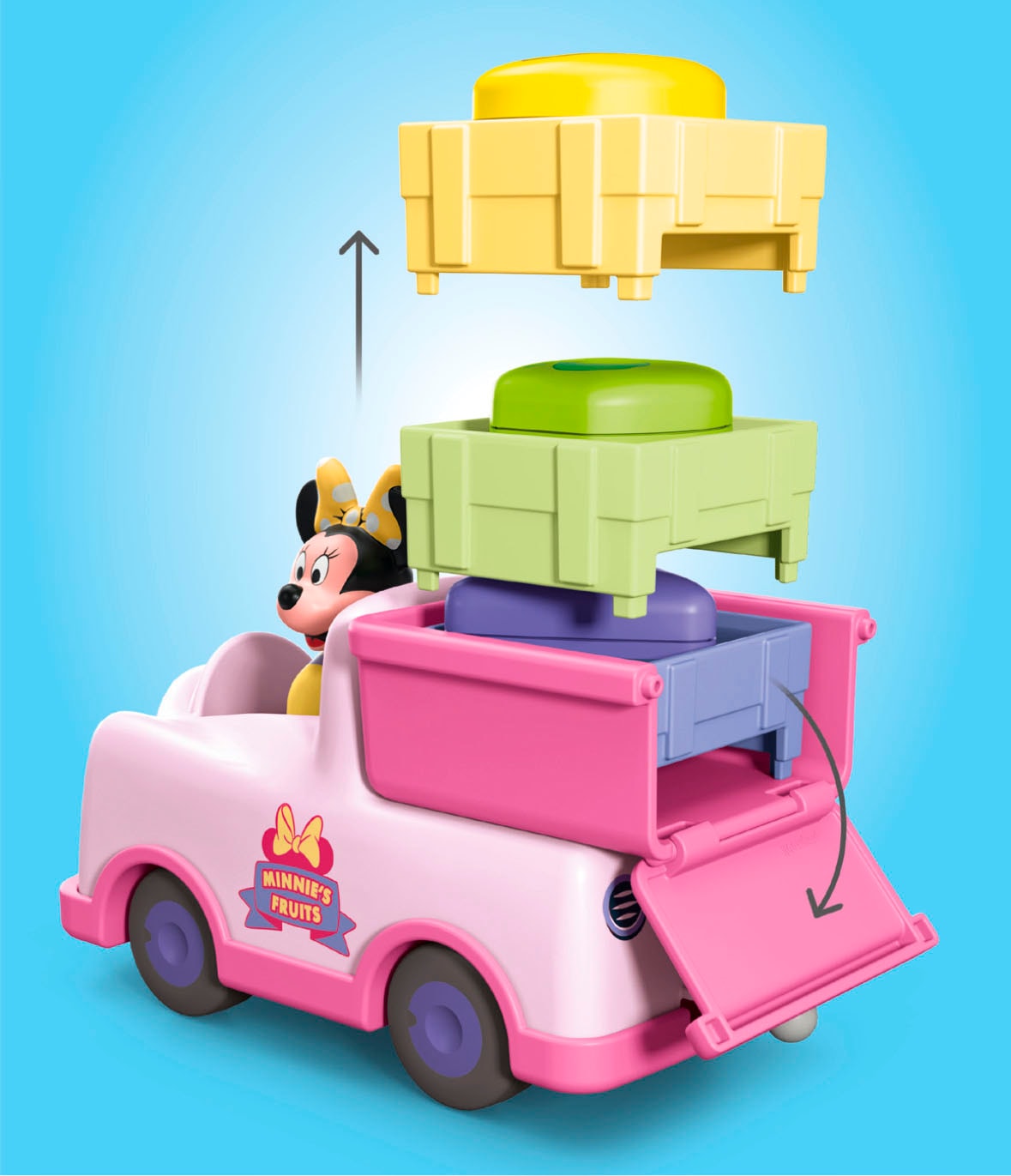 Playmobil® Konstruktions-Spielset »Minnie Maus' Obst-Transporter mit Sortierspaß (71770) JUNIOR & Disney«, (8 St.), Made in Europe