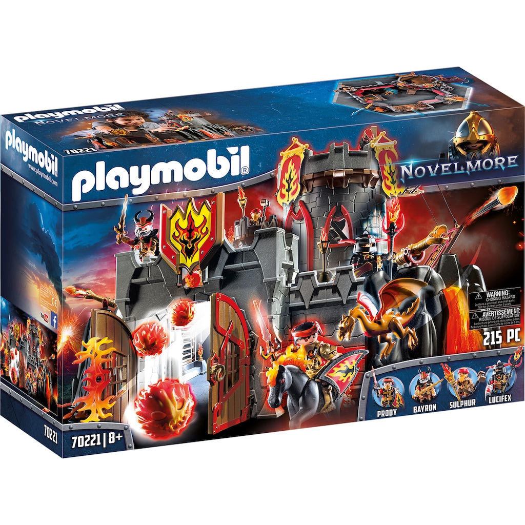 Playmobil® Konstruktions-Spielset »Festung der Burnham Raiders (70221), Novelmore«, (215 St.), Made in Germany