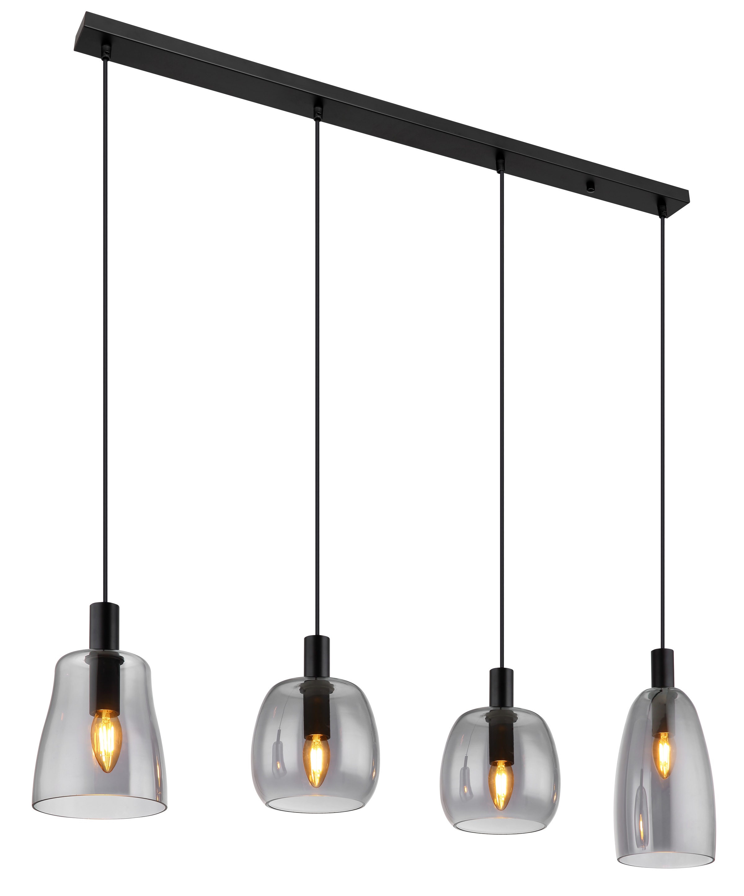 GLOBO LIGHTING Hängeleuchte »GARRI«, Leuchtmittel E14 | ohne Leuchtmittel, Hängelampe/Pendelleuchte/Esszimmer/Wohnzimmer/Esstisch