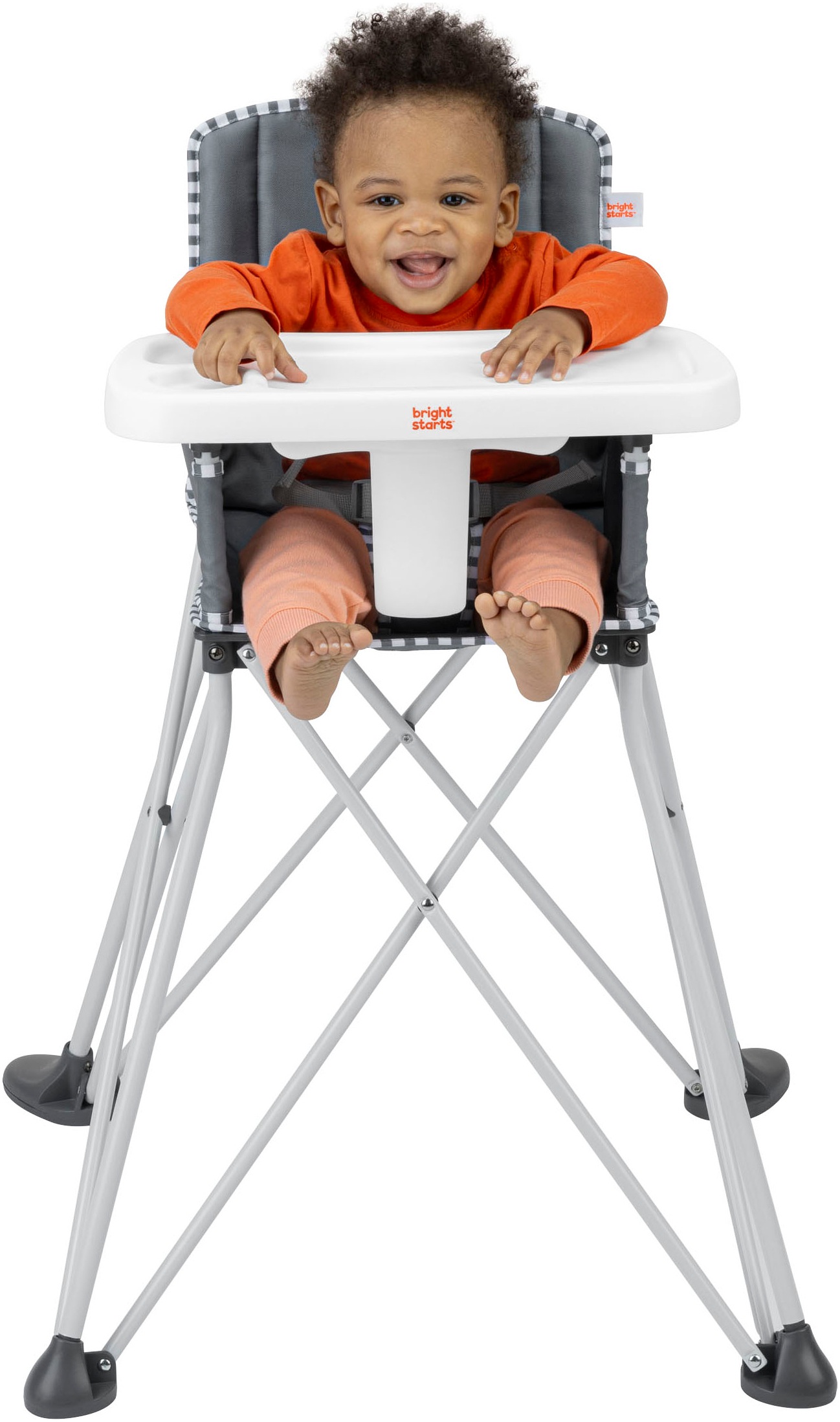 ingenuity Hochstuhl »Pop ‘N Dine Portable High Chair - Grau«, ideal für Unterwegs