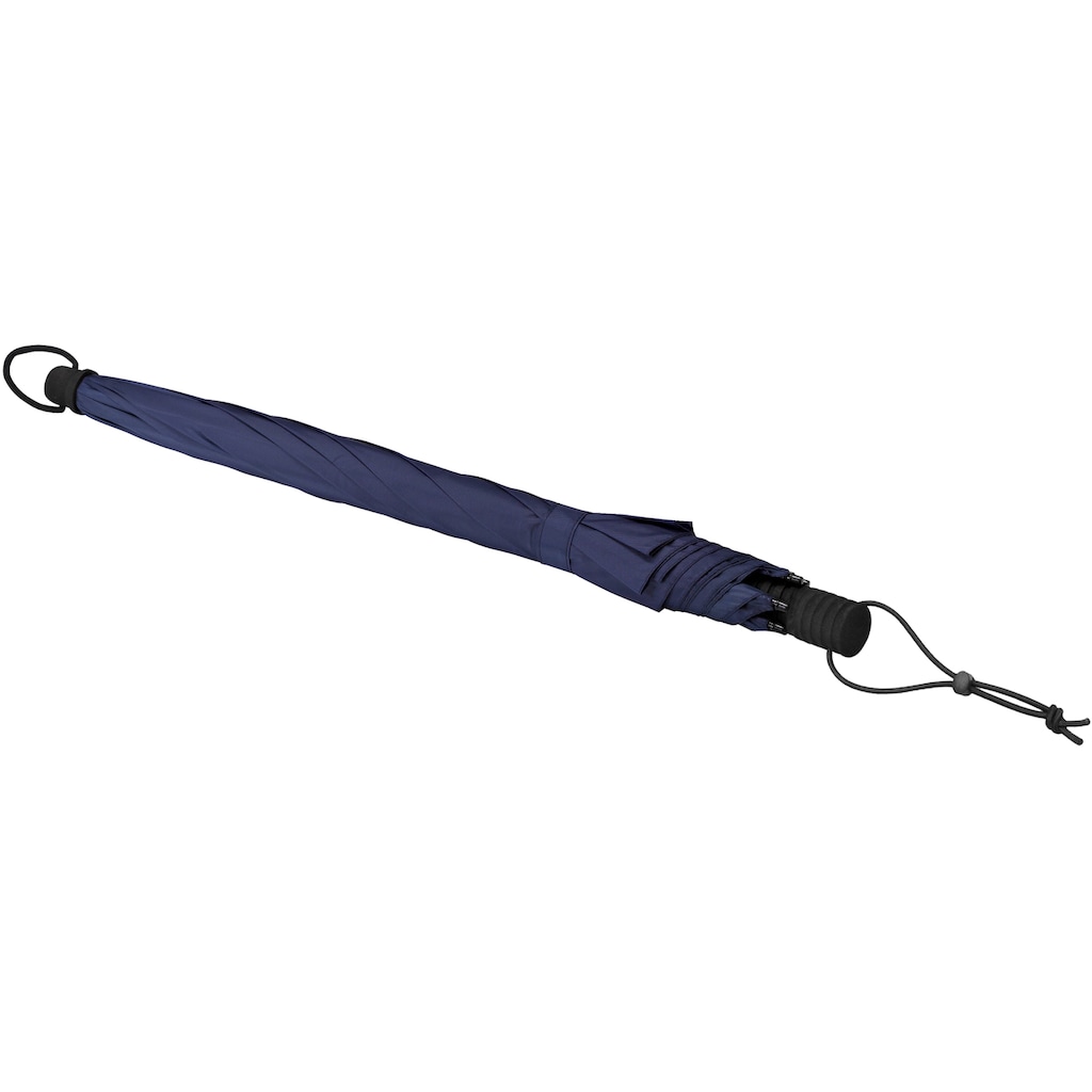 EuroSCHIRM® Stockregenschirm »Swing handsfree, marineblau«, handfrei tragbar